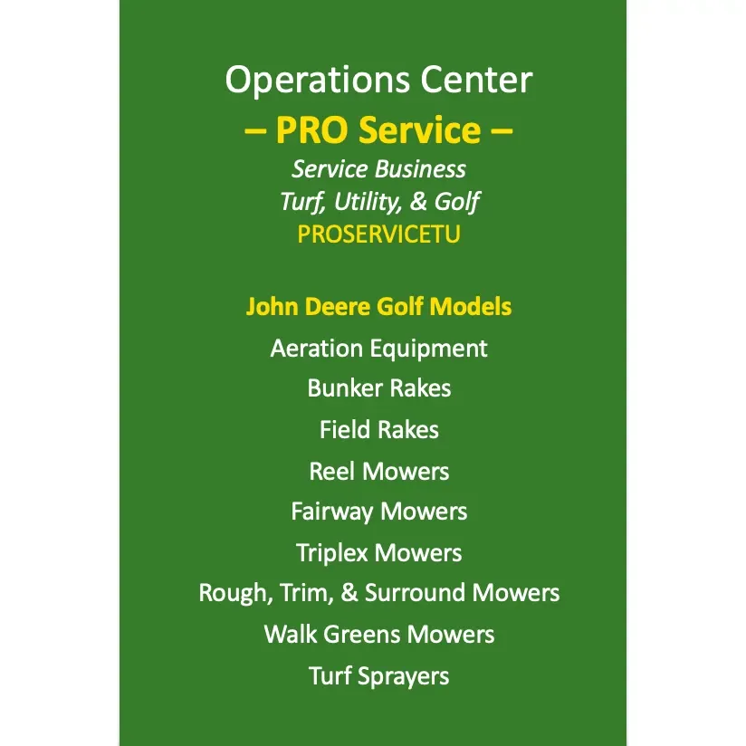 Operations Center PRO Service - Service Business - Turf, Utility, and Golf (Annual License)
