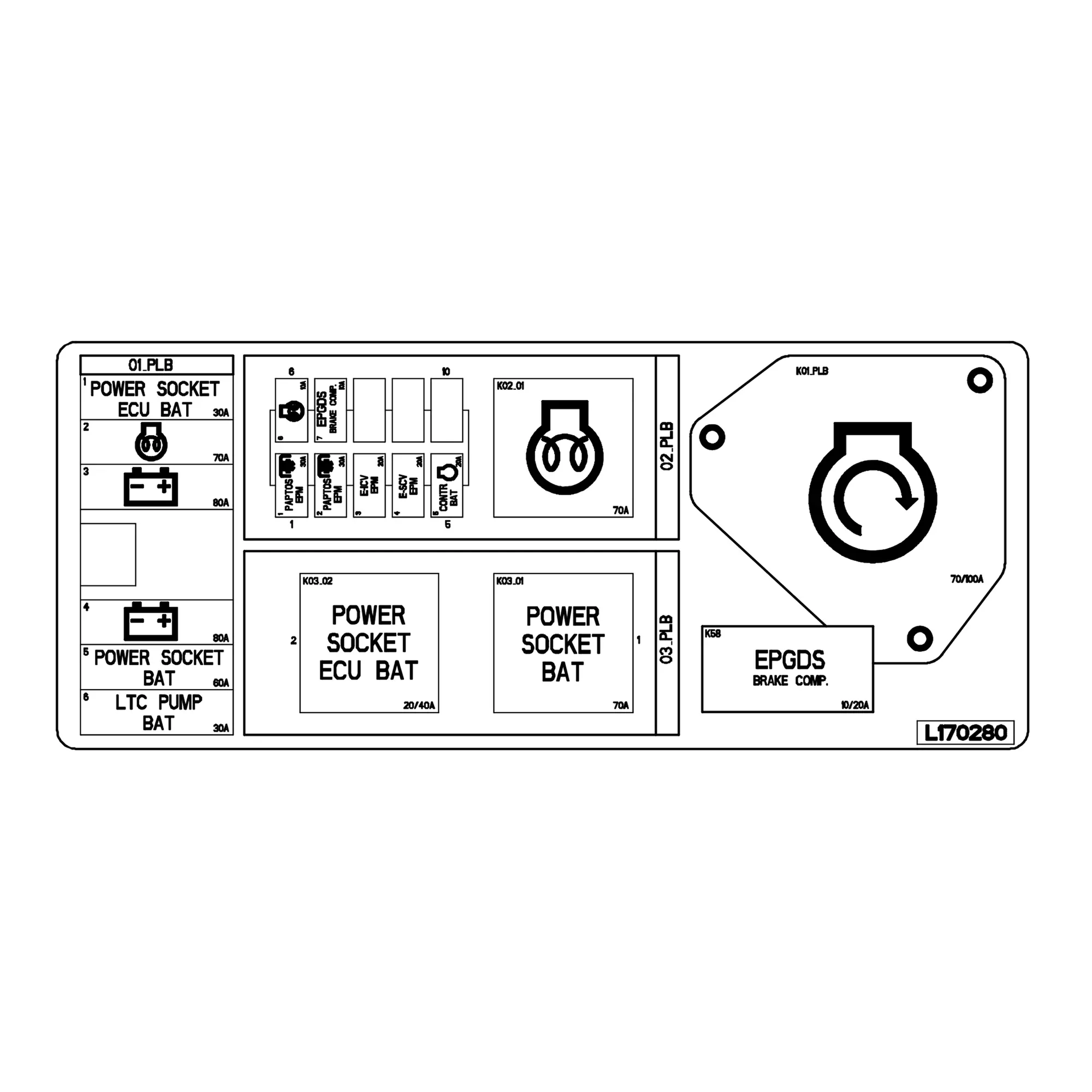 John Deere Power Link Box Label - L170280