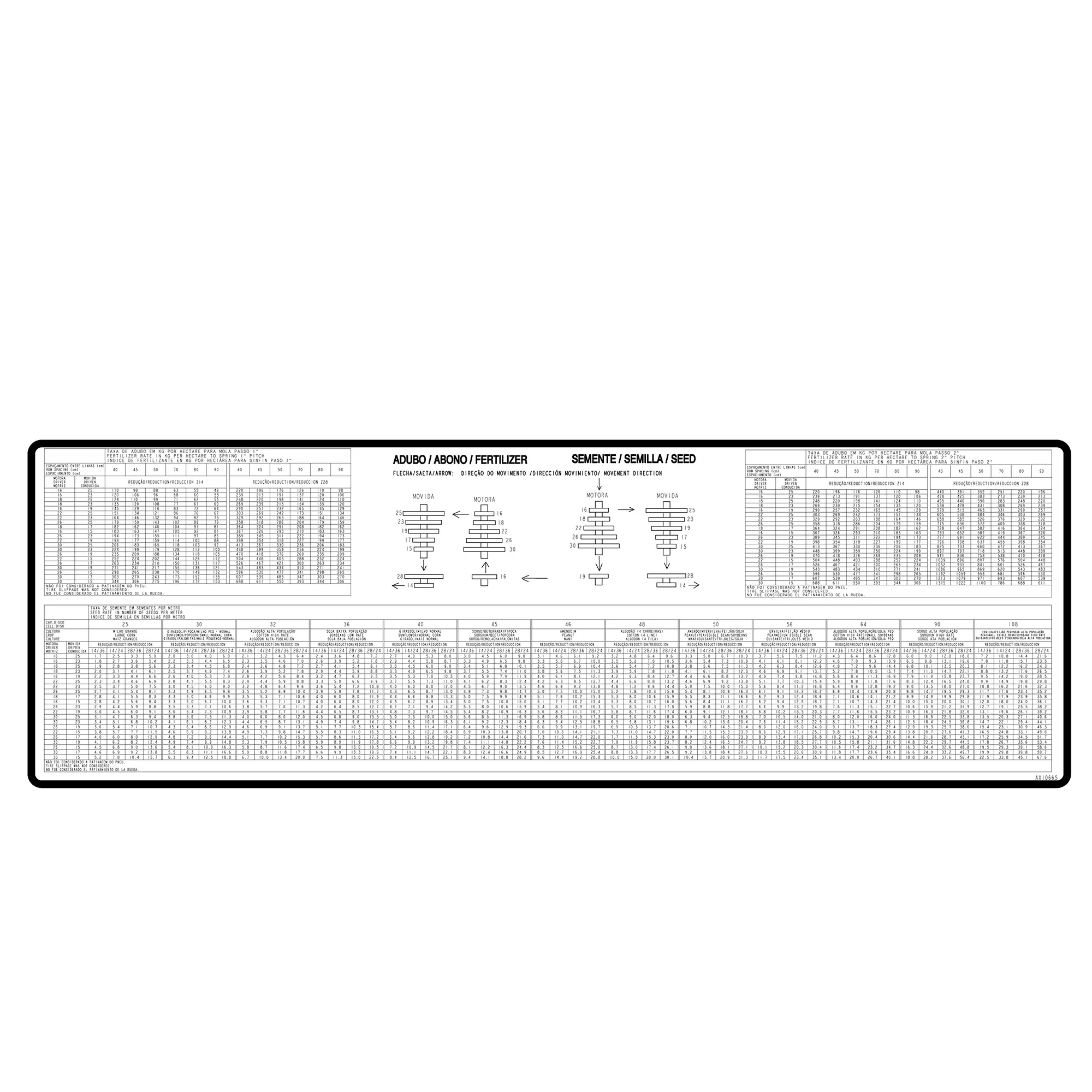 John Deere Label, Transmission - AX10665