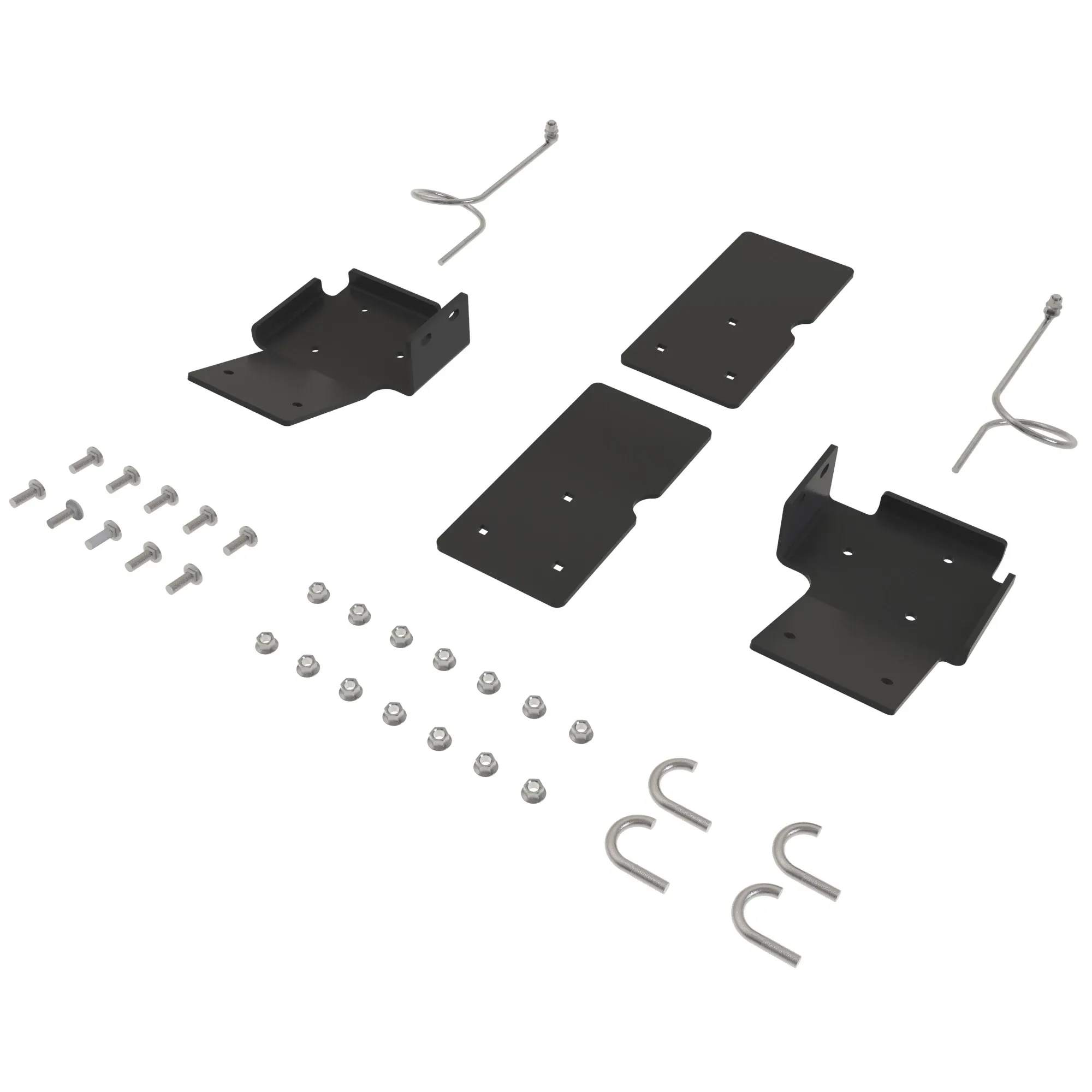 John Deere Yoke Kickplates, Hose Guides, and Hardware Attachment - BUC11261