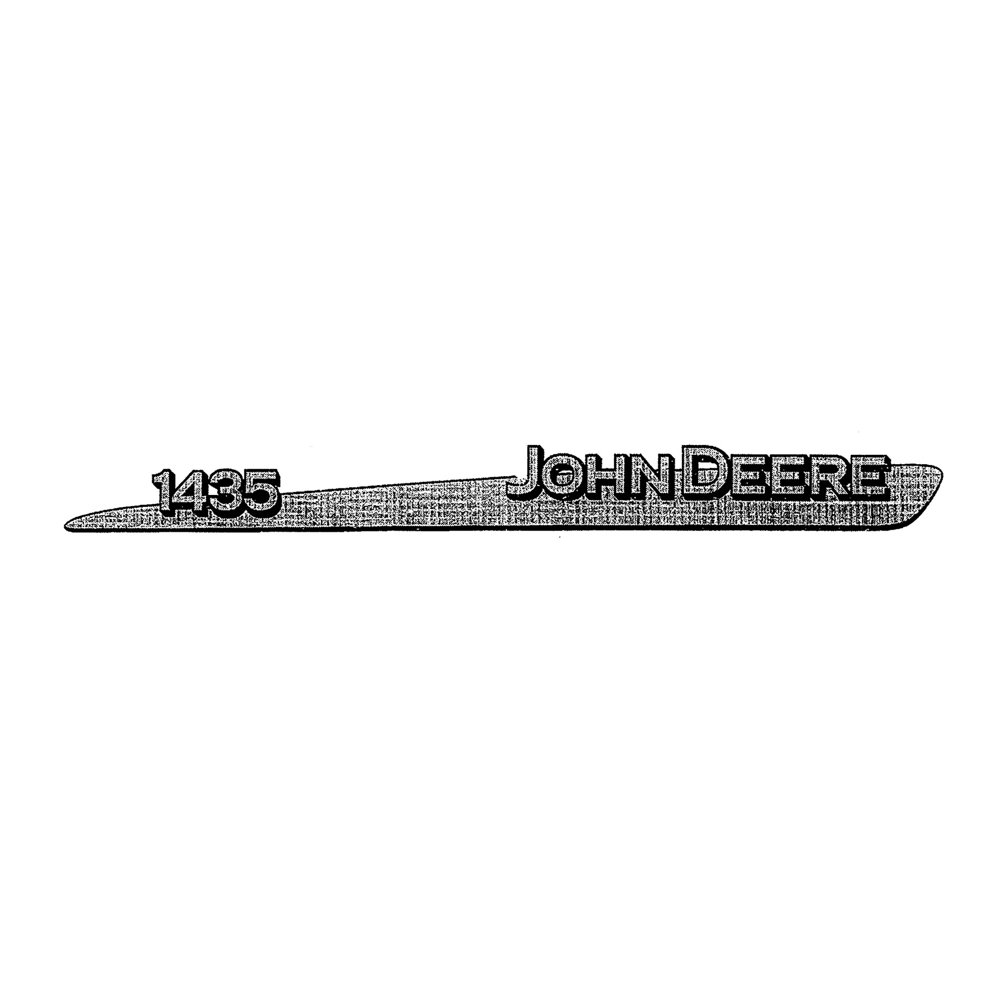 John Deere 1435 Trim Stripe Label, Left Side - TCU15436