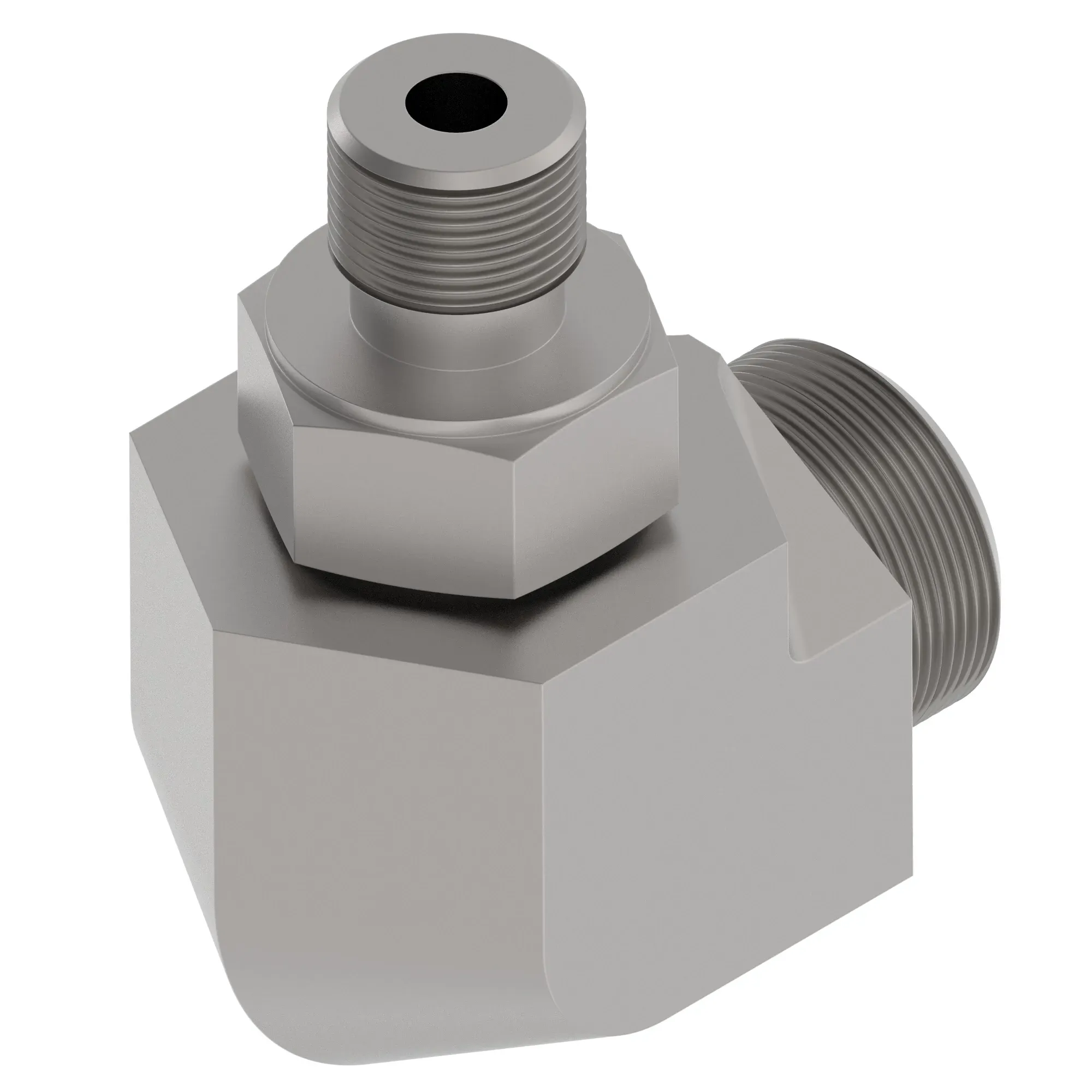 90 DEG ELBOW,O-RING FSF W/MET HEX