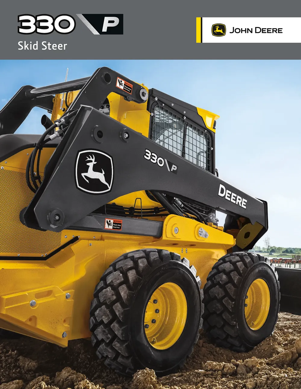 330 P-Tier Skid Steer Product Brochure cover