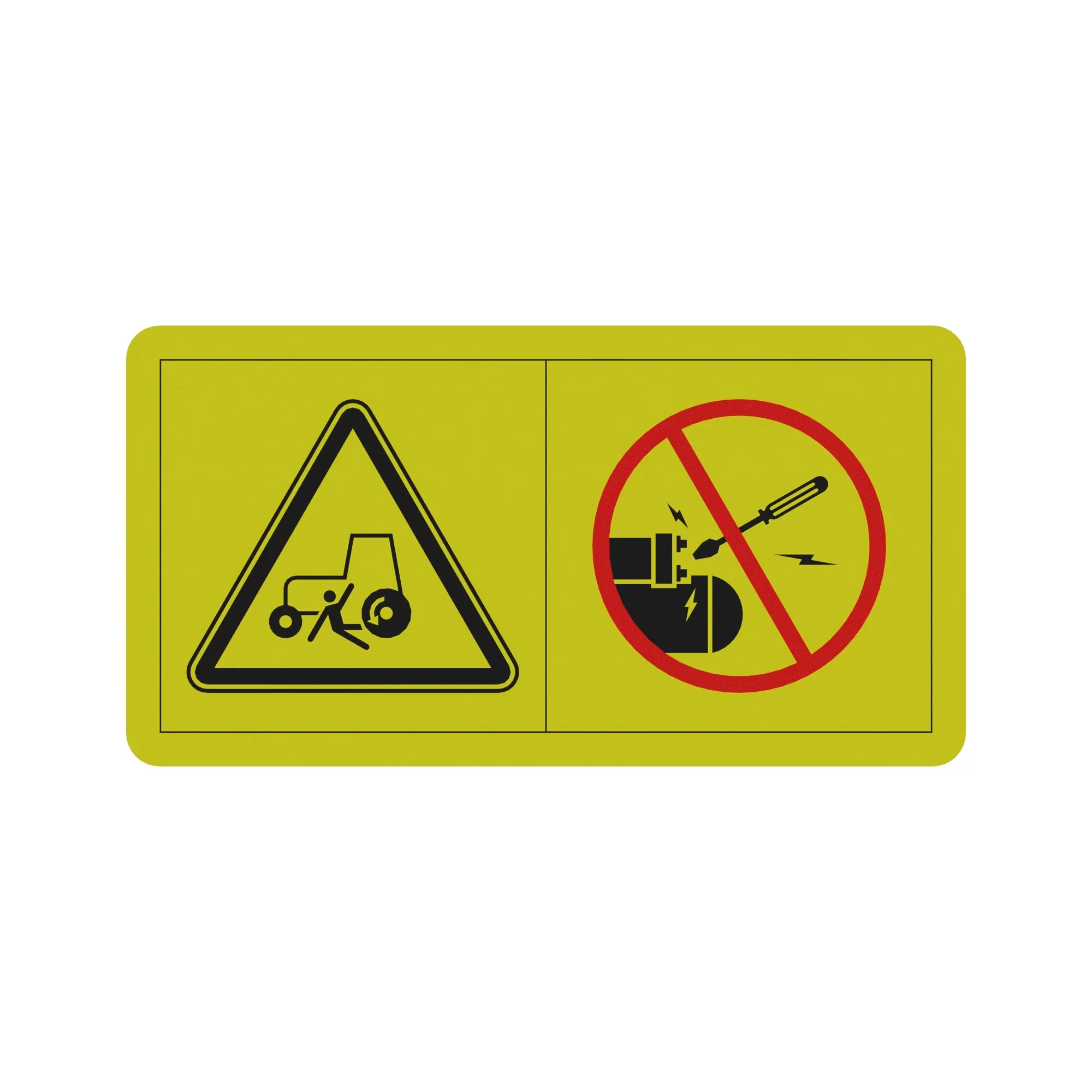 SAFETY SIGN, STARTER BYPASS