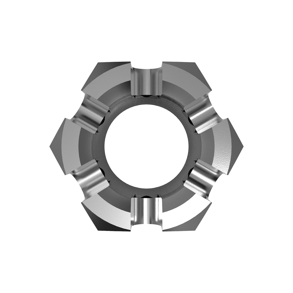 NUT, HEX THICK SLOTTED
