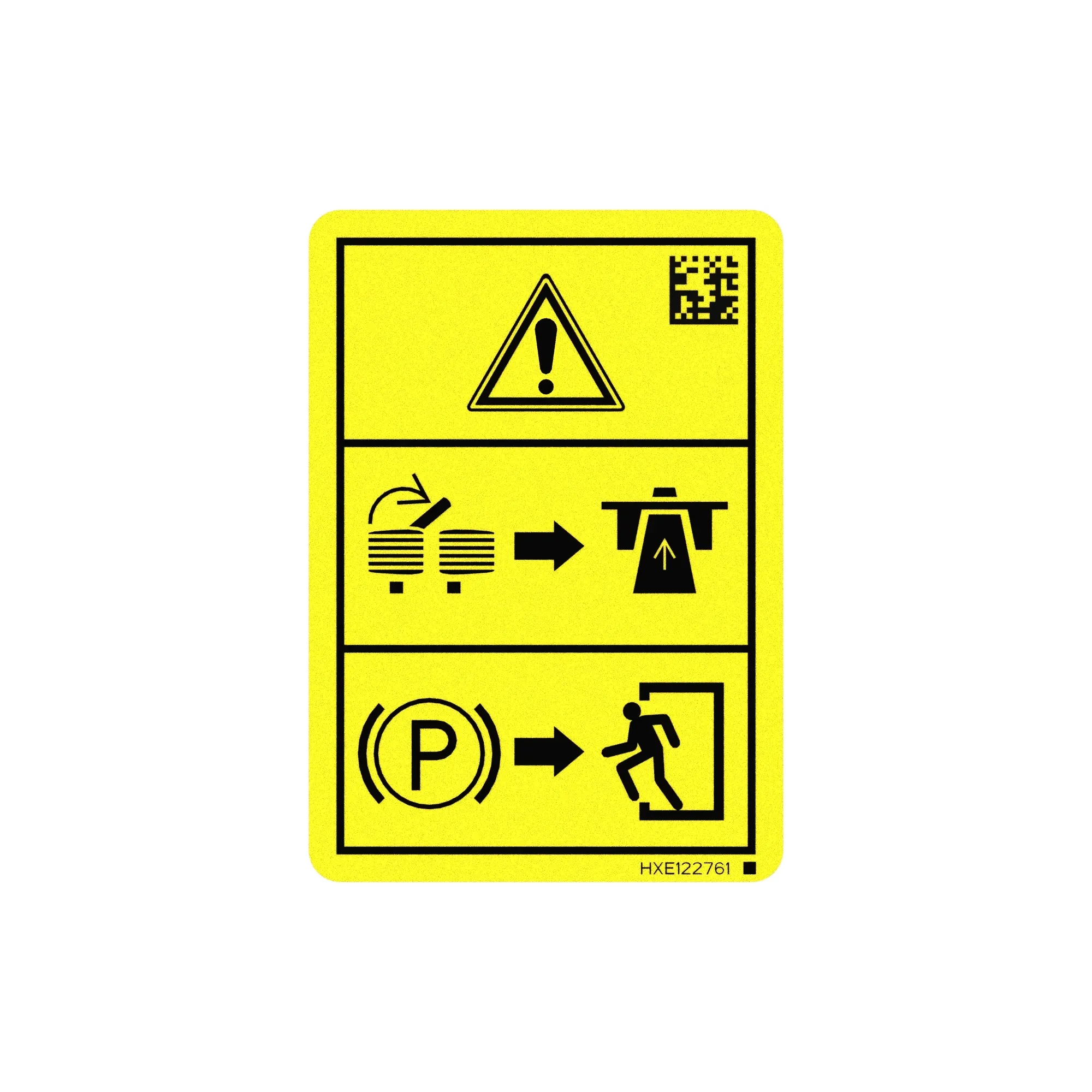 John Deere Safety Sign, Brake Caution Pictogram - HXE122761