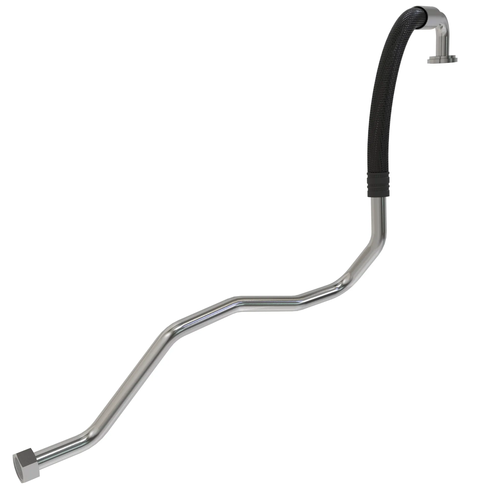 John Deere Cooler Bypass to Pump Inlet Hydraulic Hose - RE325676