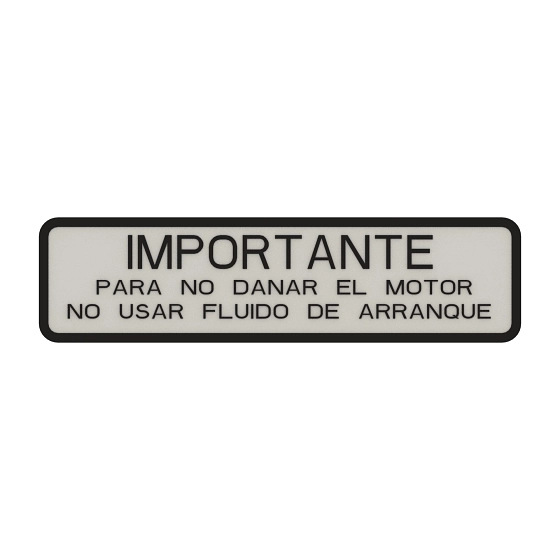 John Deere Important Label, Spanish - M94113