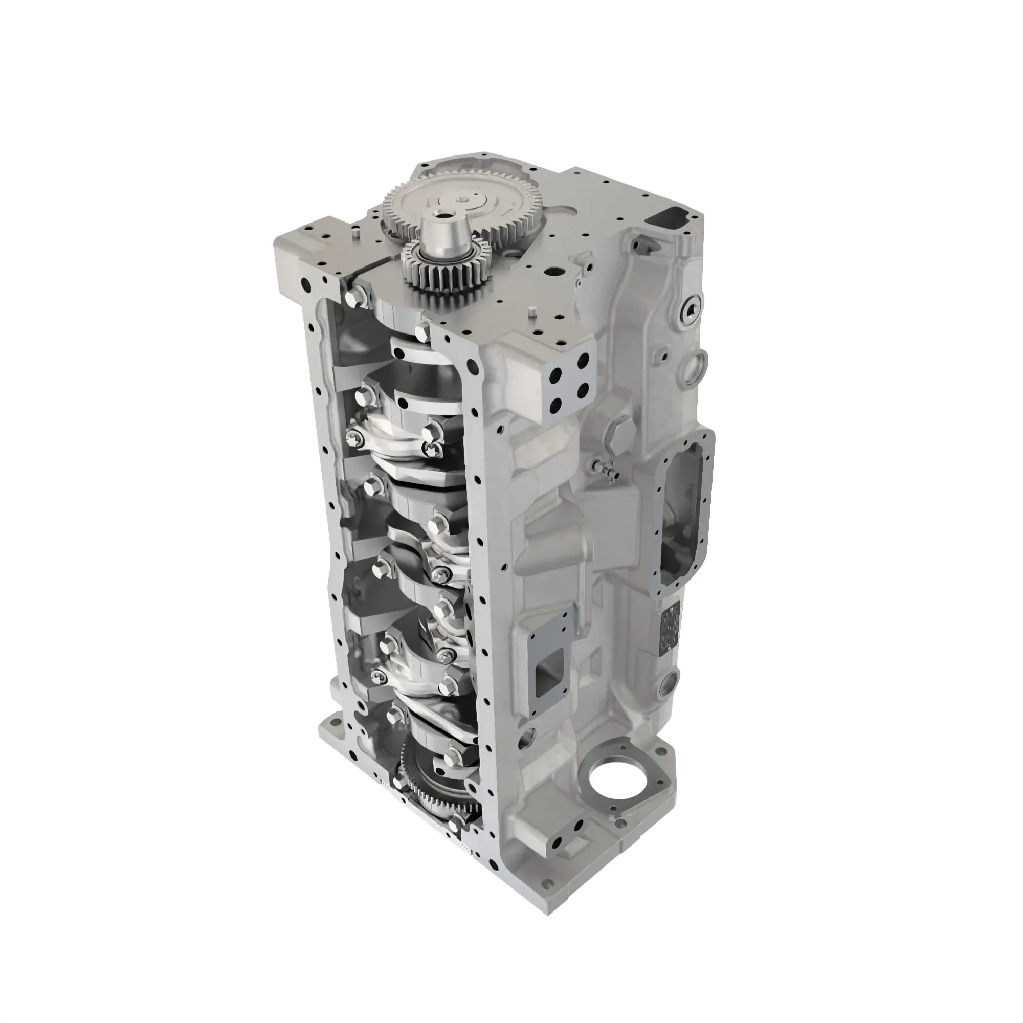 SHORT BLOCK ASSEMBLY, W/ TAPERED SQ