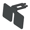 BRACKET, SEAL, MIRROR SUPPORT LH