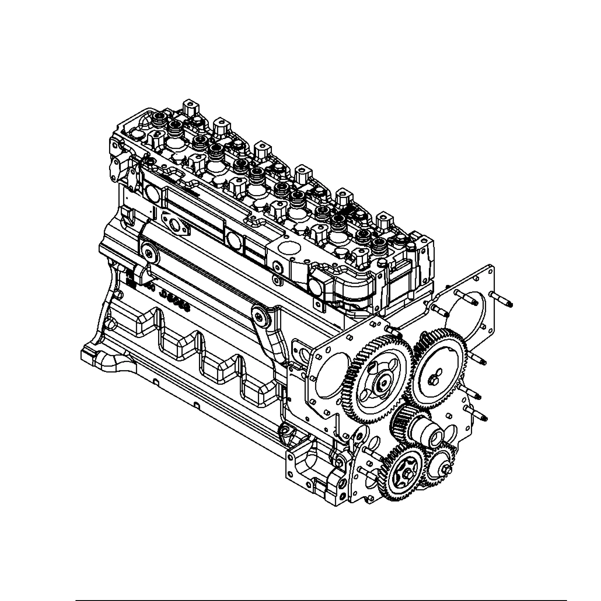 John Deere Complete Block Assembly, 6.8 Liters - DZ125473