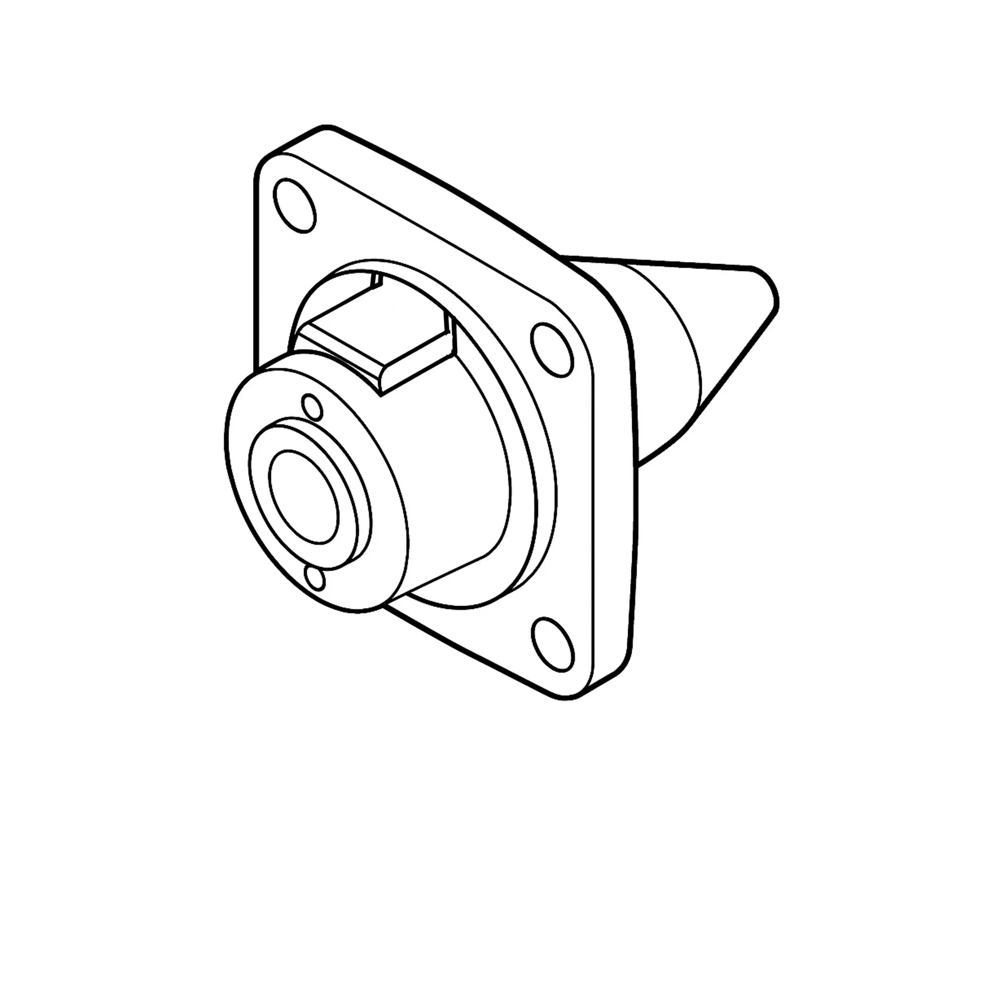 John Deere Bearing Housing without Bearing - T21996