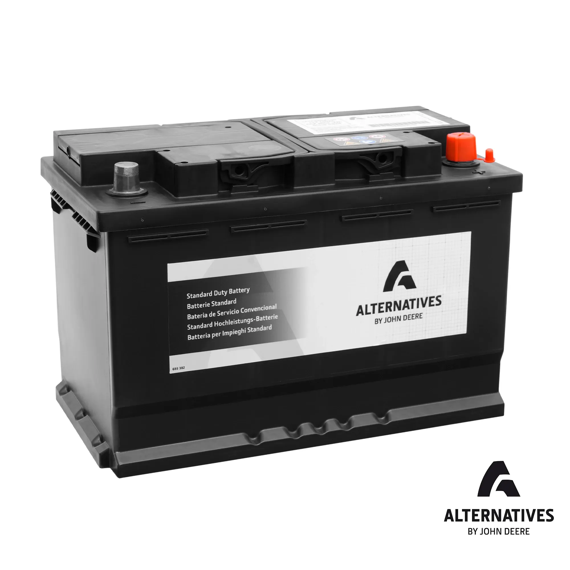 Alternatives by John Deere 12 Volt Battery, Wet Charged, 100 Ah, 800 CCA, GB28 BCI - JXYP800A100