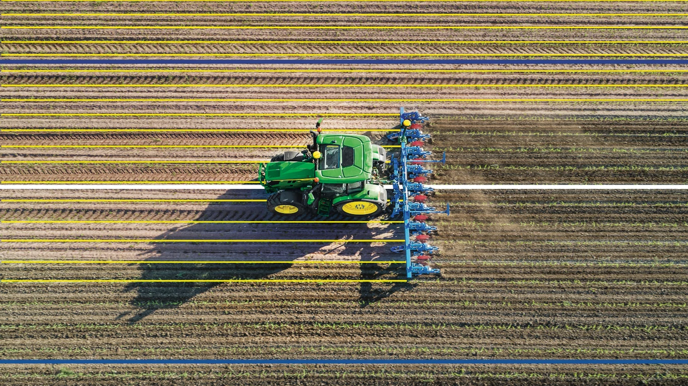 AutoPath Field Guidance Implement Action Shot - Top View