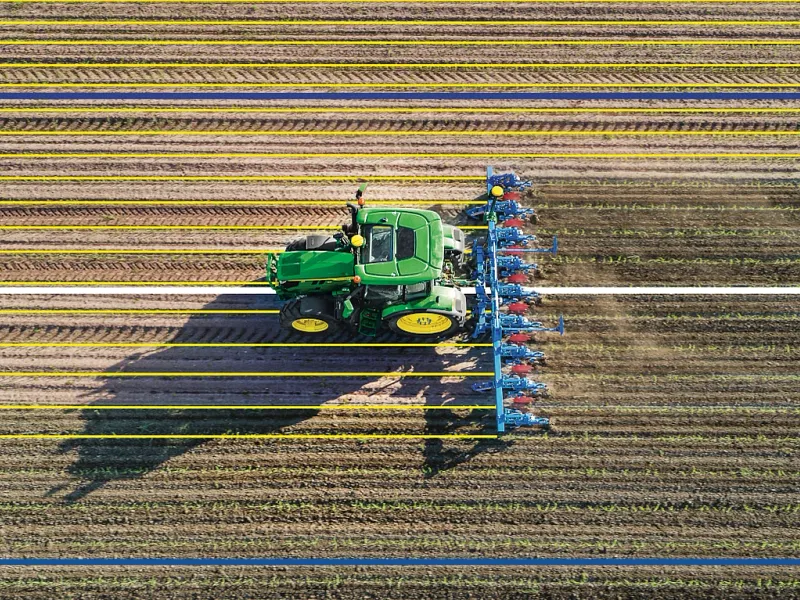 Tractor Integrated Active Implement Guidance™ Precision Agriculture ...