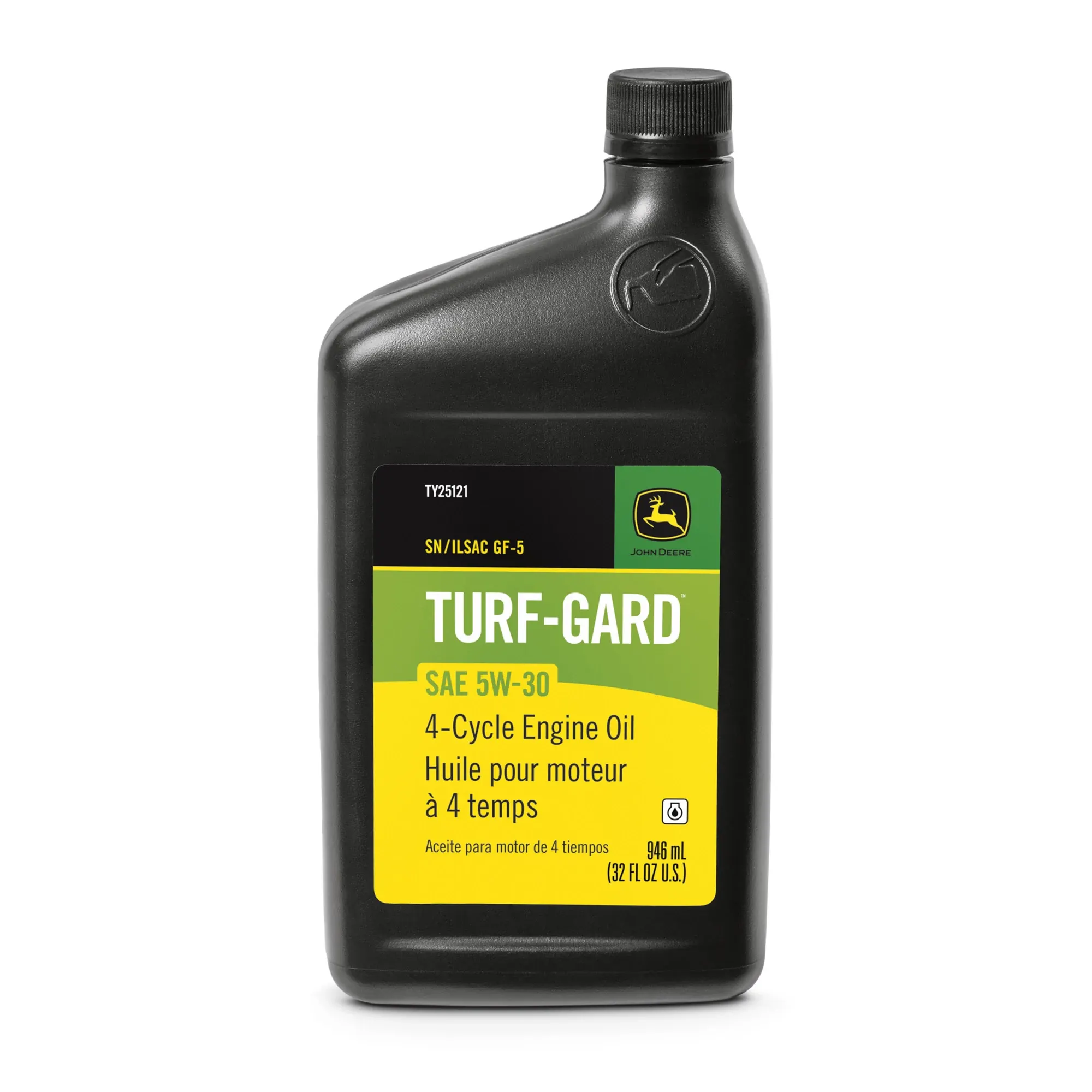 John Deere 4-Cycle Engine Oil, Turf-Gard™, SAE 5W-30, API SP/GF6A, 946 ml (32 Fluid Oz) - TY25121