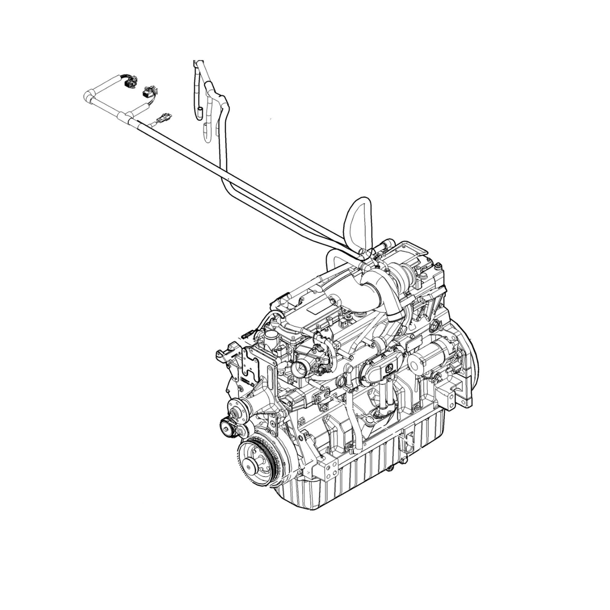 John Deere Reman REMAN Diesel Engine, 9 Liters, Tier 2 - SE501743