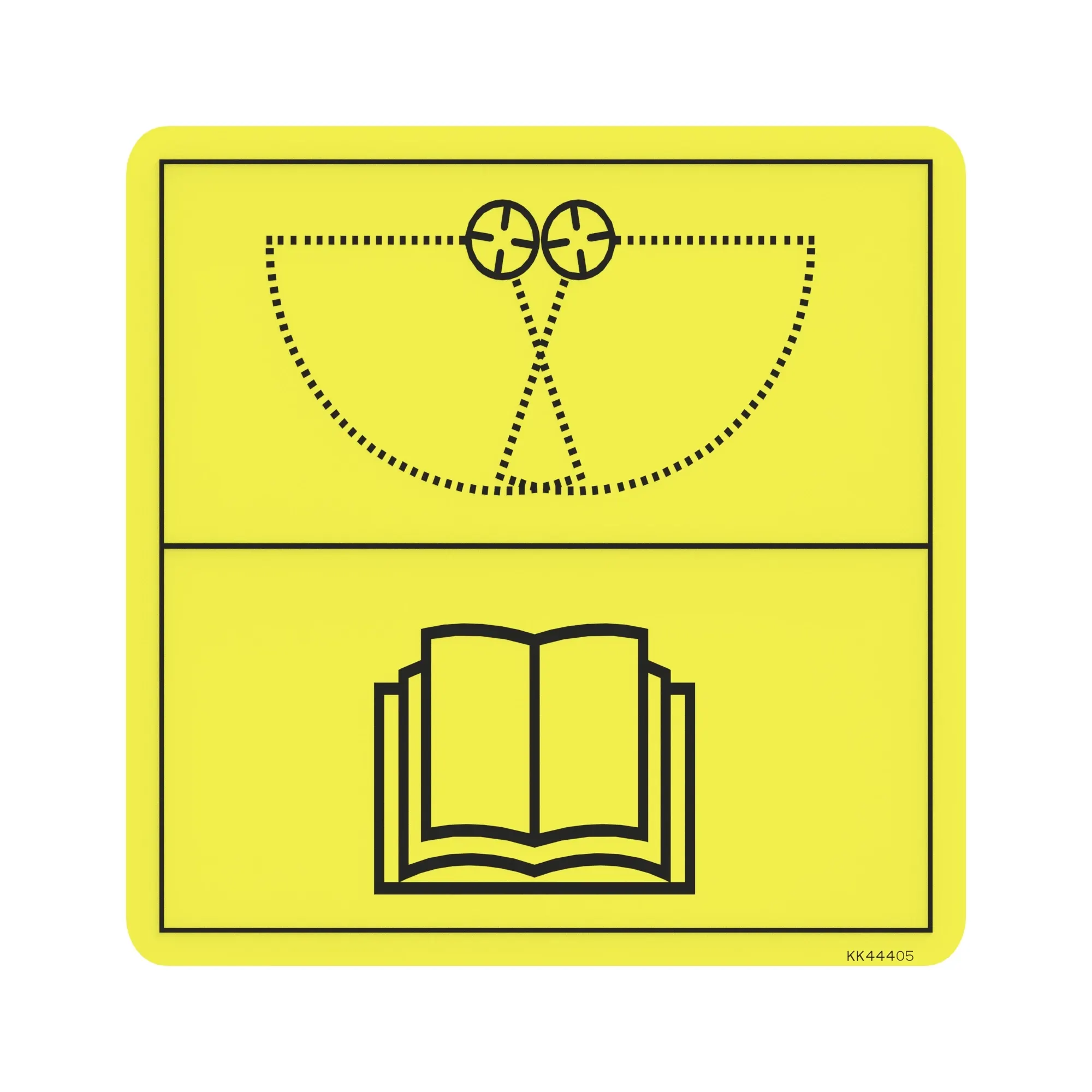 John Deere Notice Spread Pattern Label - KK44405