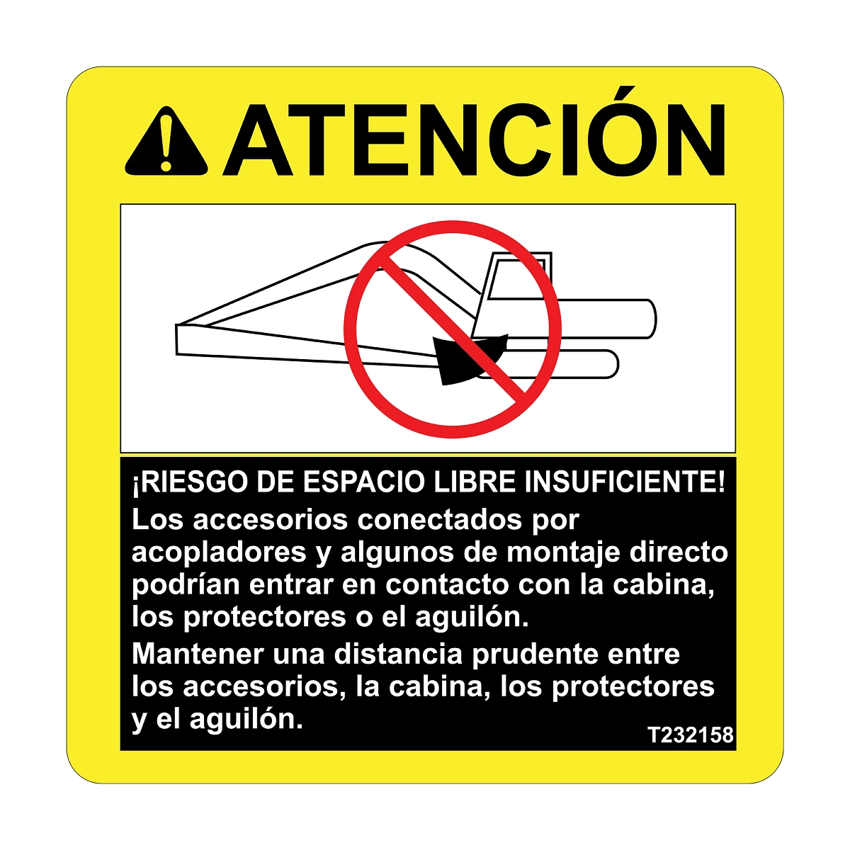 Safety Sign, Decal, Caution, Cleara