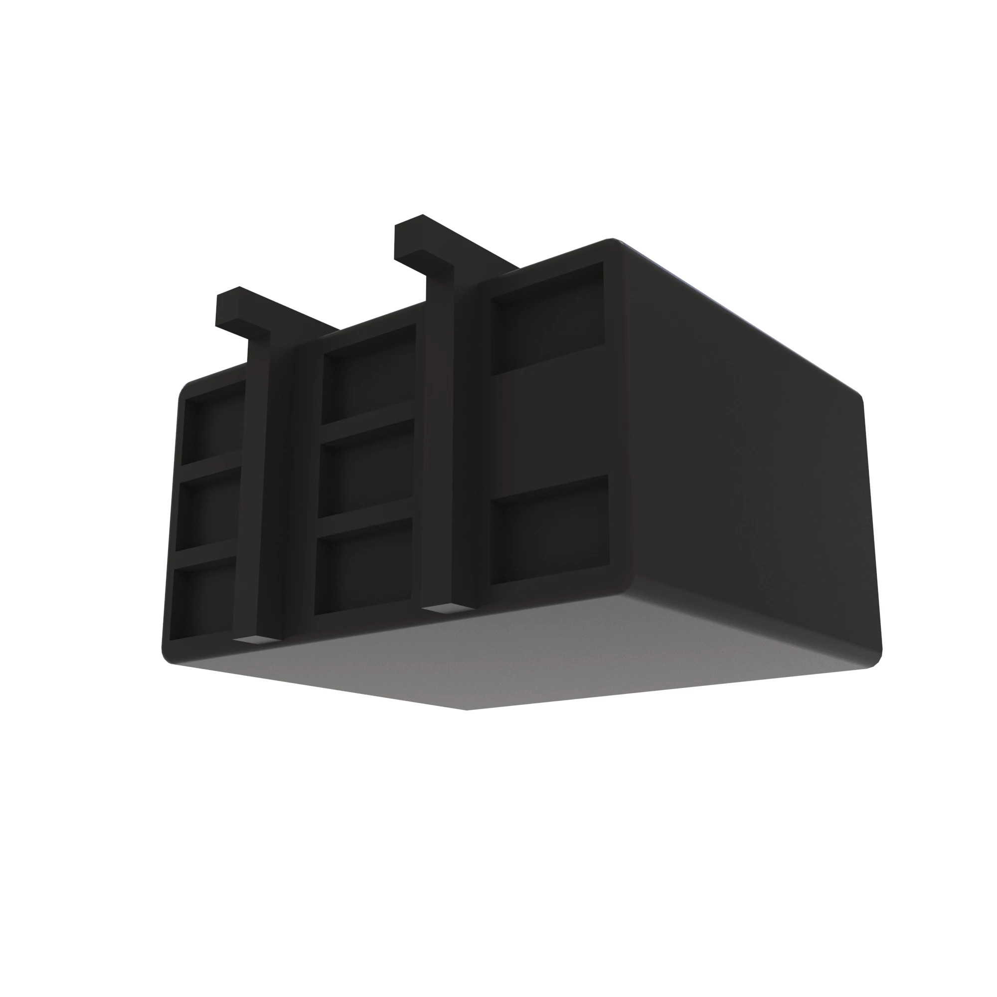 John Deere Black External Electrical Connector Housing, 9 Cavities - 57M10771