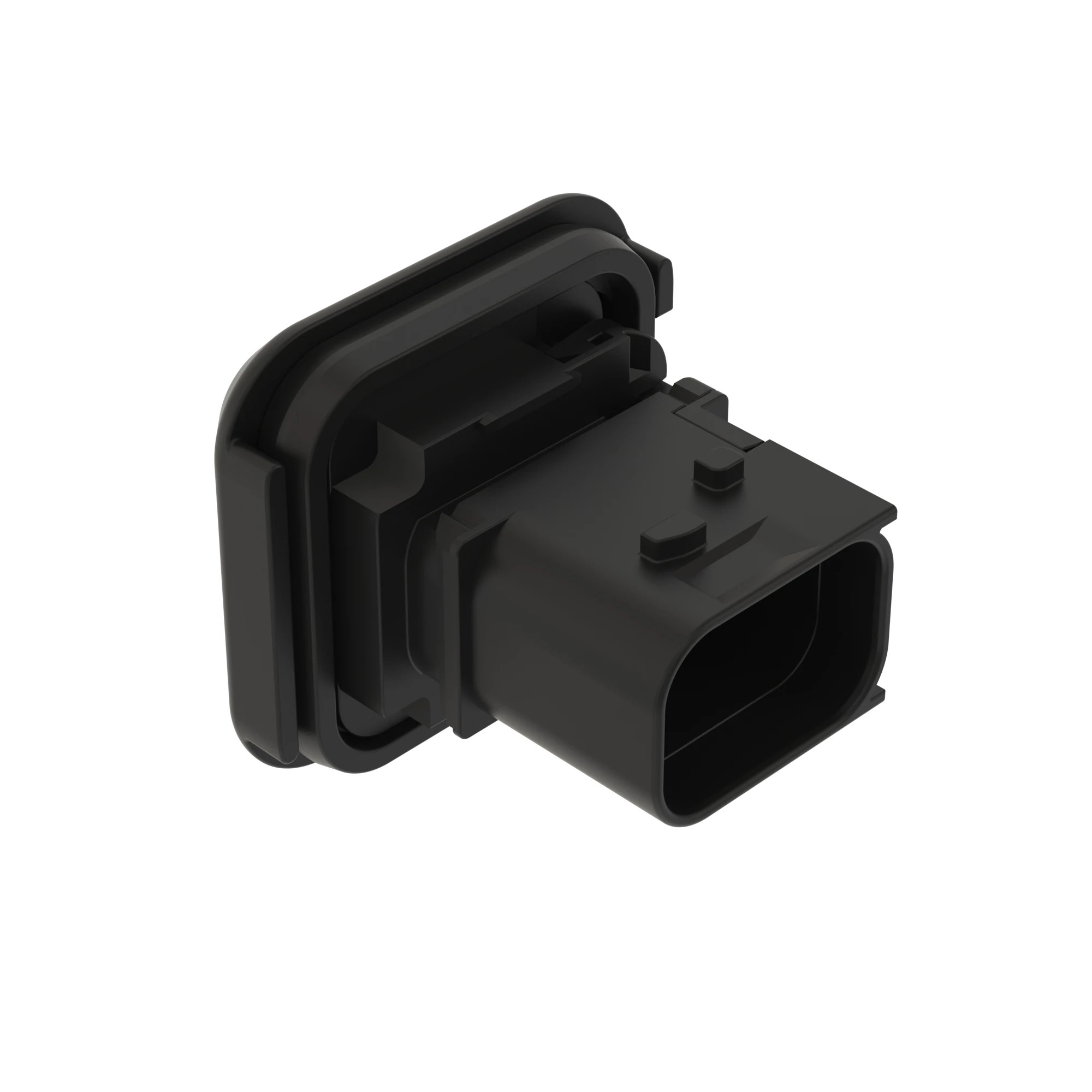 CONN TYCO MCP 8W M SLD BLK PLSTC