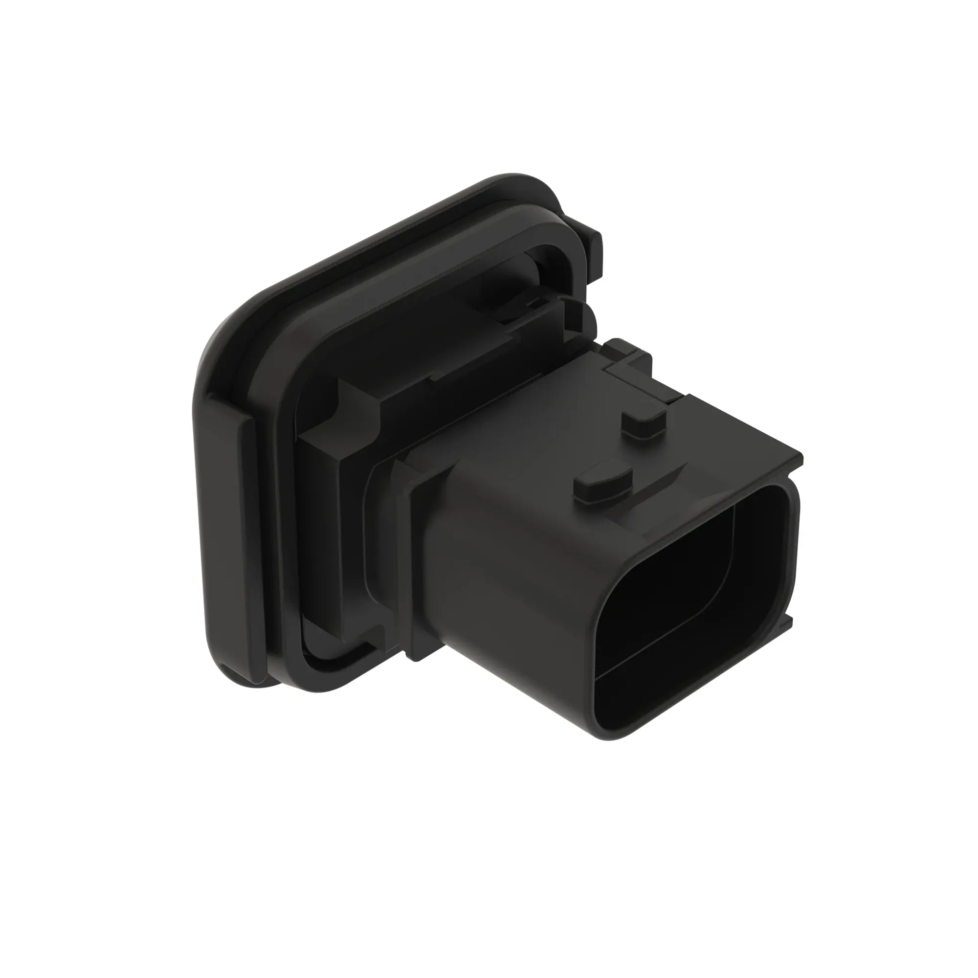 Conn Tyco Mcp 8W M Sld Blk Plstc