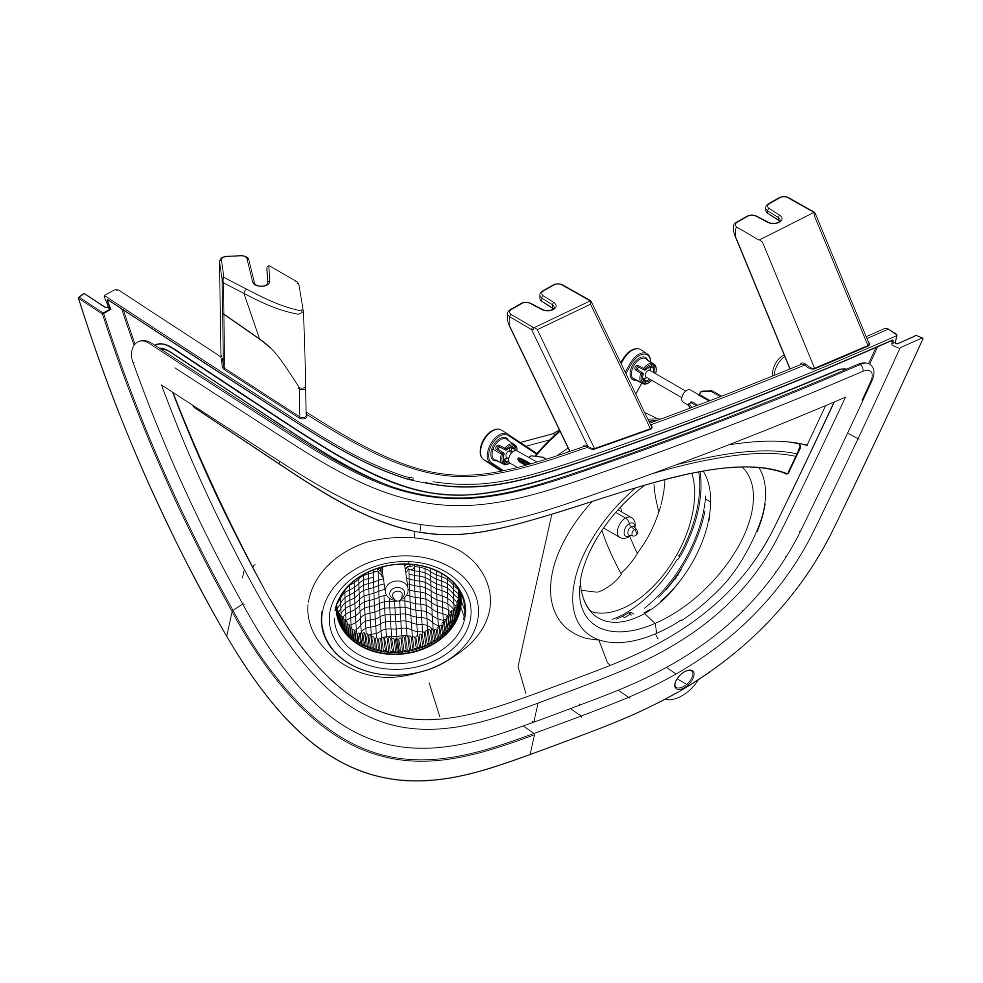 John Deere Right Side Headlight Bezel - AL209453