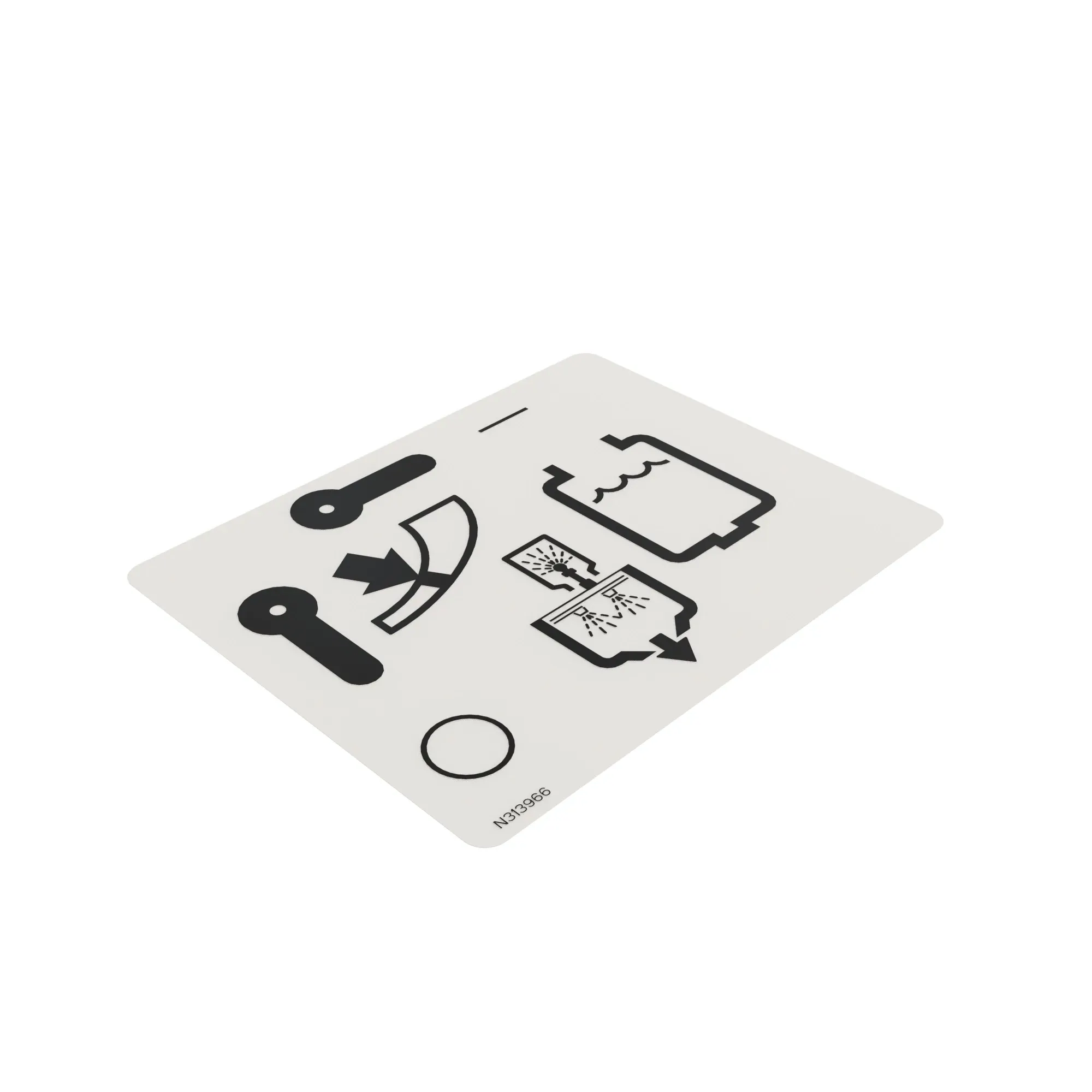John Deere Eductor Valve Label - N313966