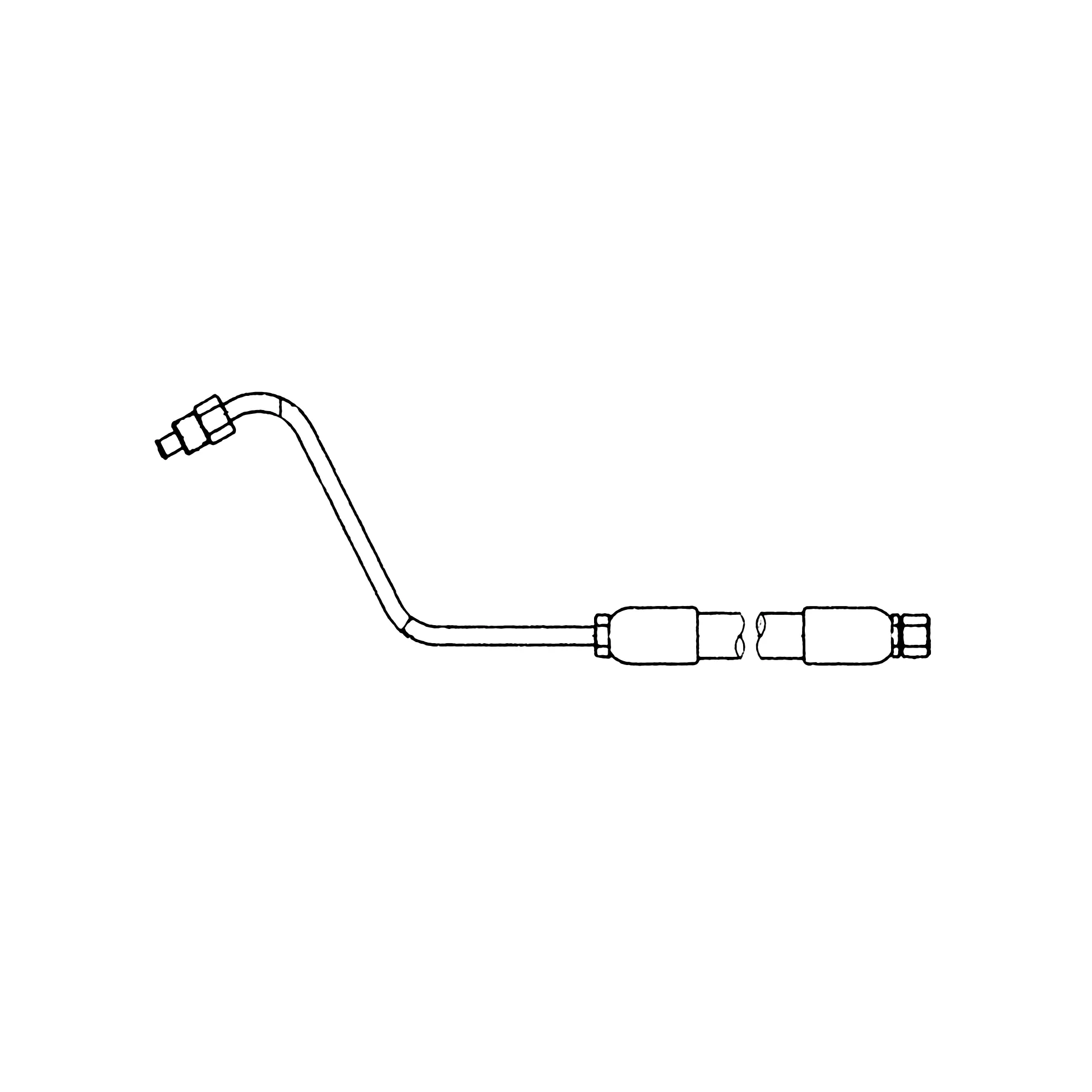John Deere Turbocharger Oil Feed Hose - RE55037