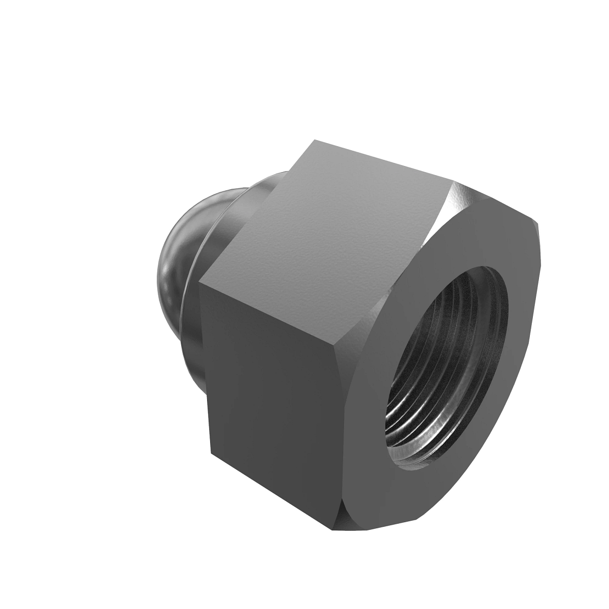 John Deere Hexagonal Crown Nut, M8 - 14M7478