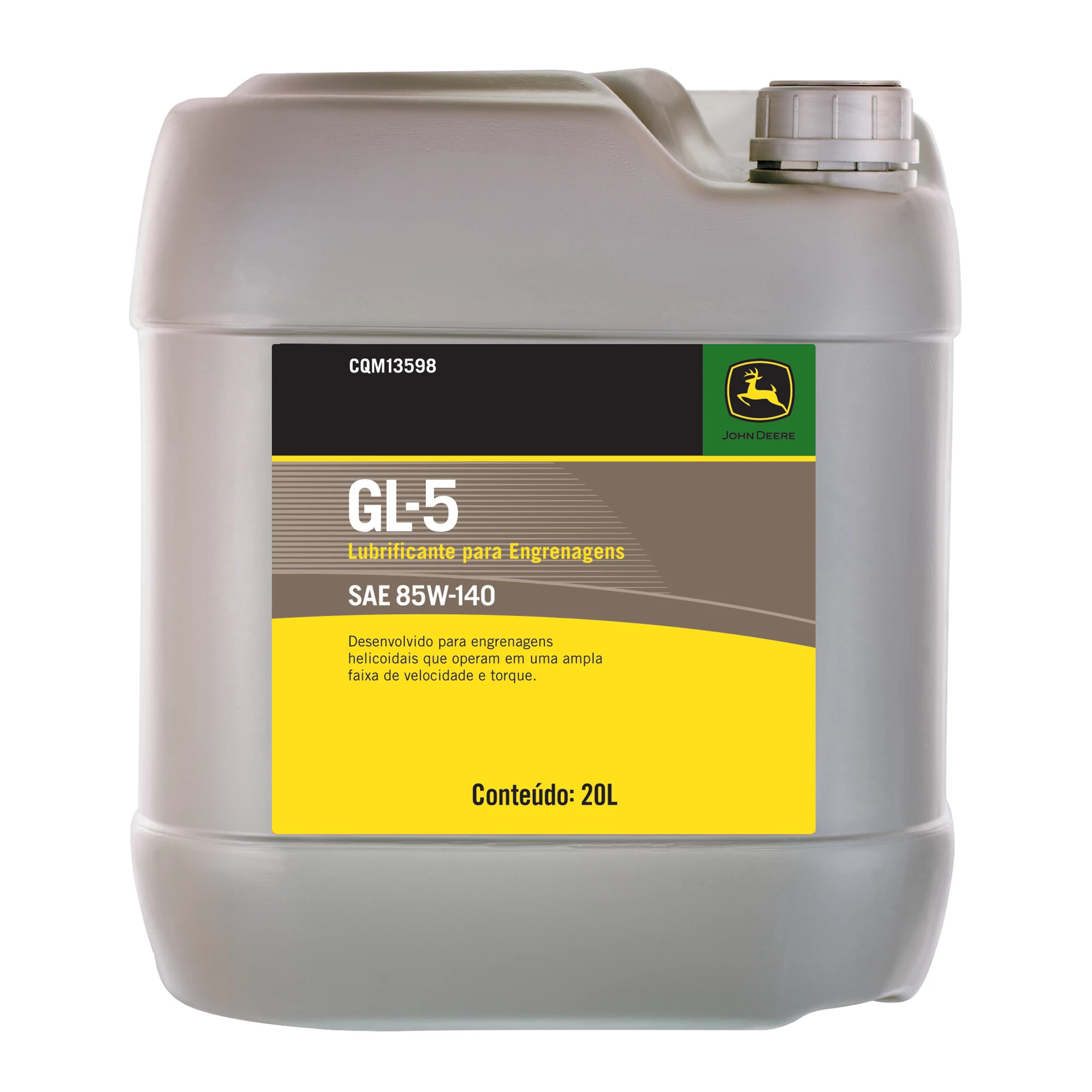 John Deere Transmission Oil, SAE 85W-140, 20 Liter (5.28 Gallon) - CQM13598