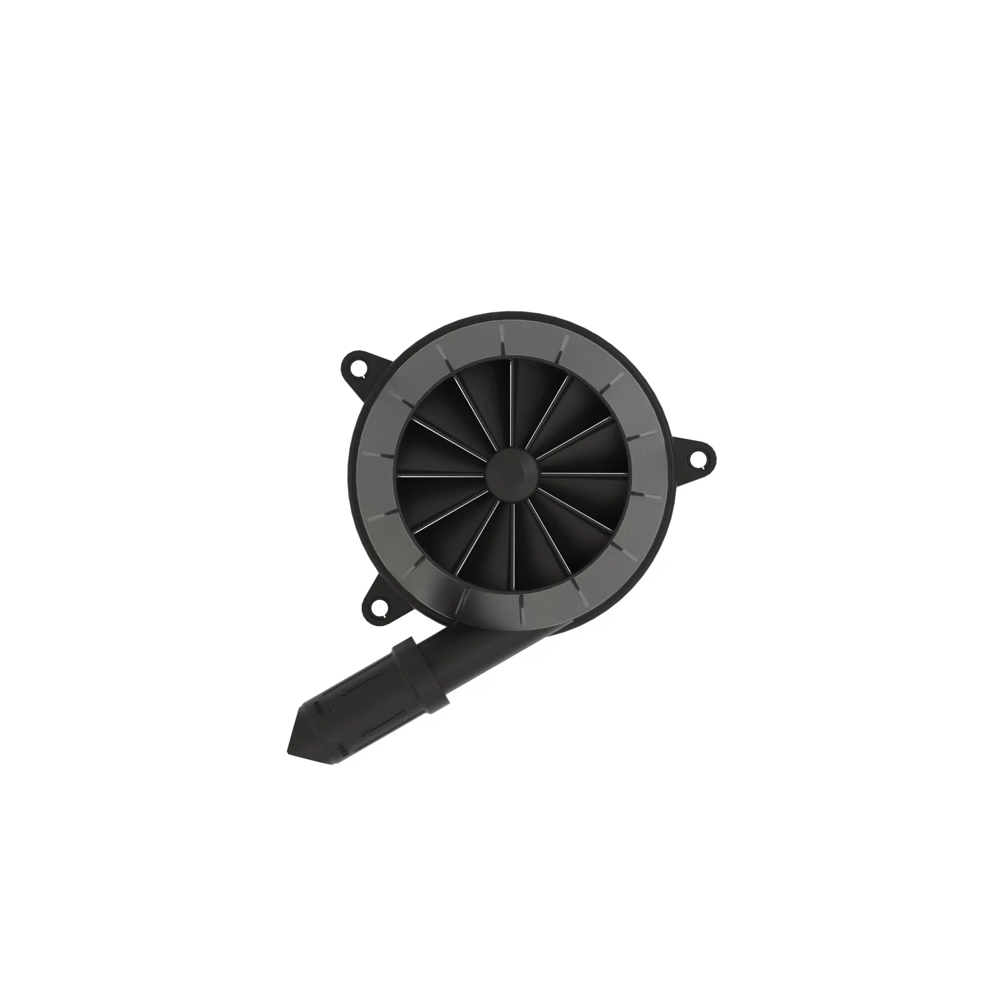 FIXED VANE PRECLEANER 6 INCH OUTLET STRAIGHT DUST VALVE