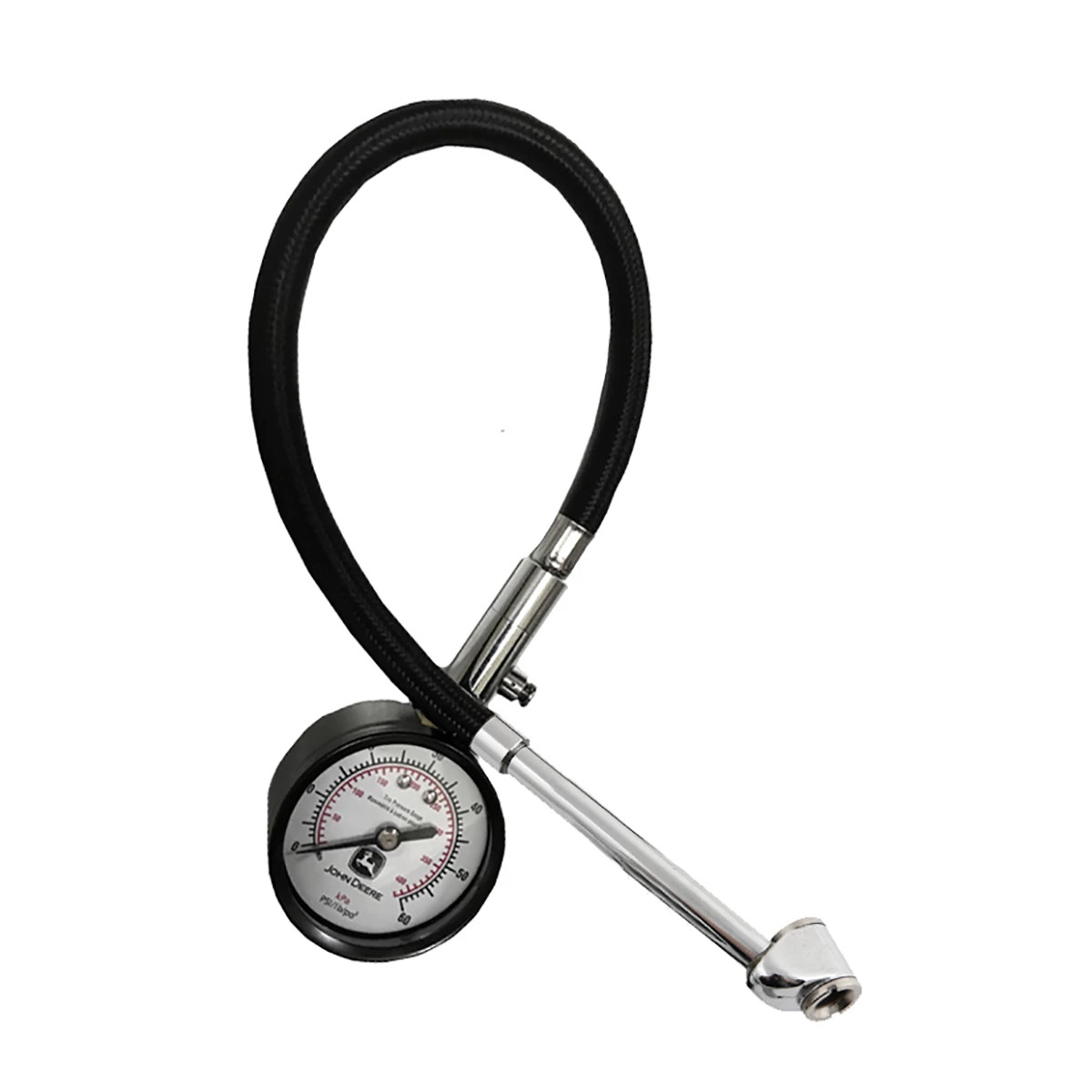 "Dial Tire Air Gauge with 12-in. Hose - Dual Foot Chuck"