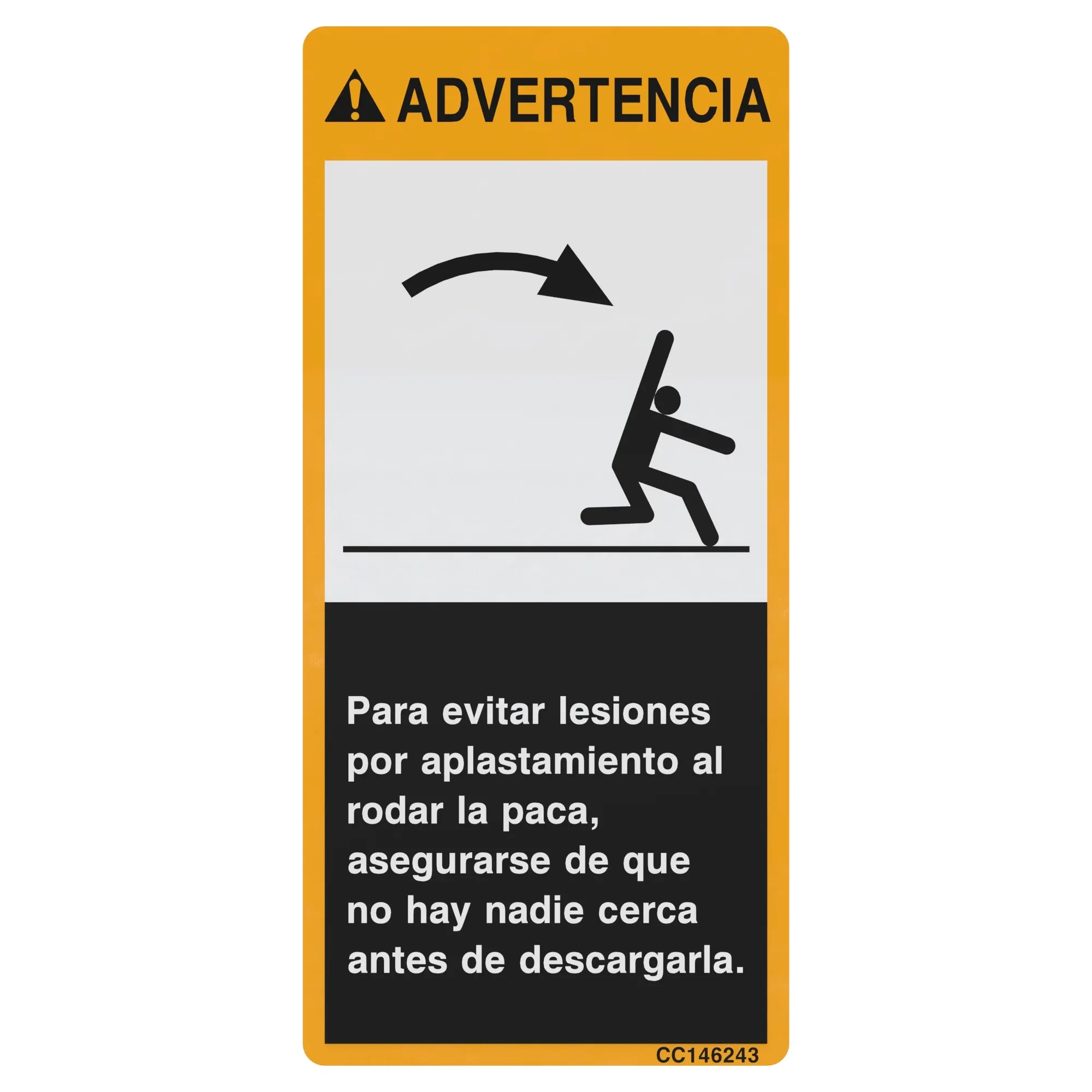 Label (Warning Decharge Balle Sp)