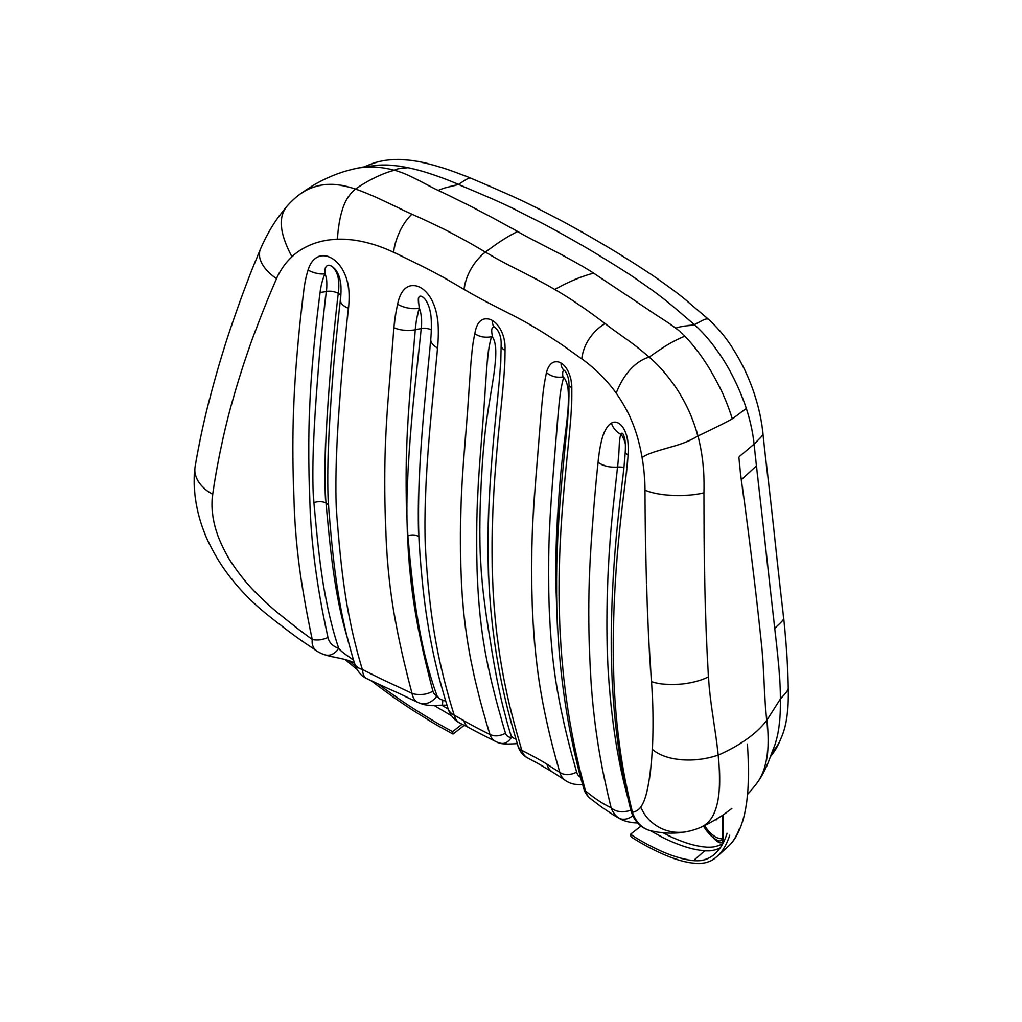 John Deere Operator Seat Back Cushion - SJ29371