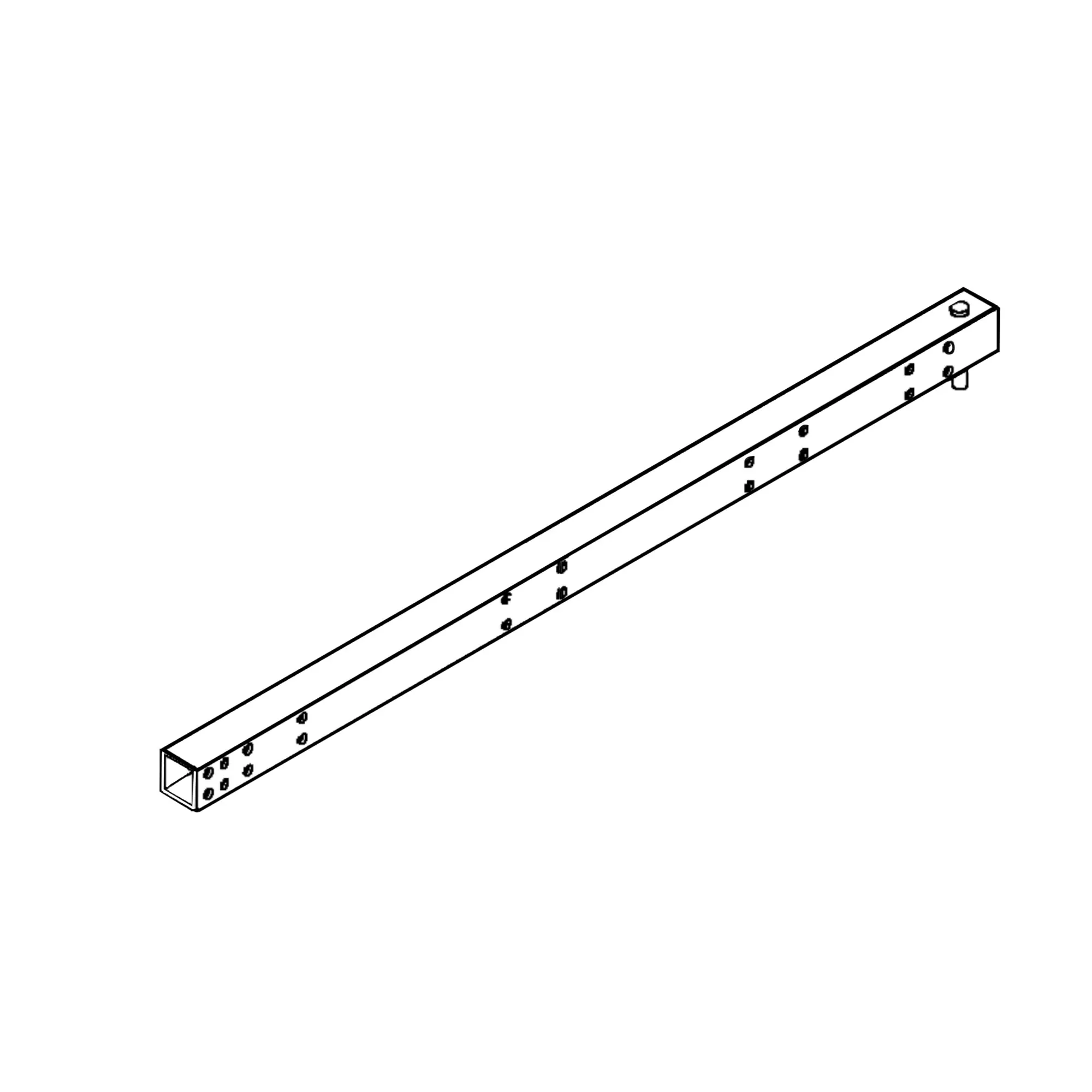 John Deere Main Frame Wheel Support - AA48320