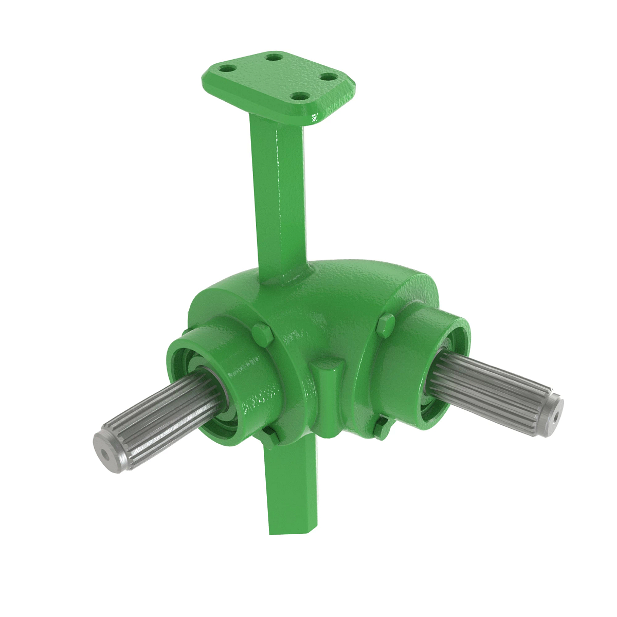 John Deere Unloading Auger Gear Assembly with Chamfer and Mounting Hardware - AH208345