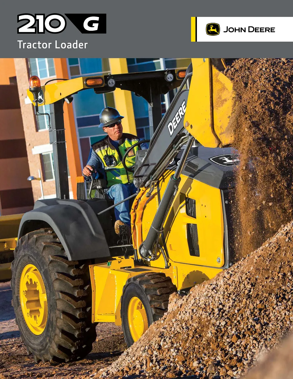 210 G-Tier Tractor Loader Brochure cover
