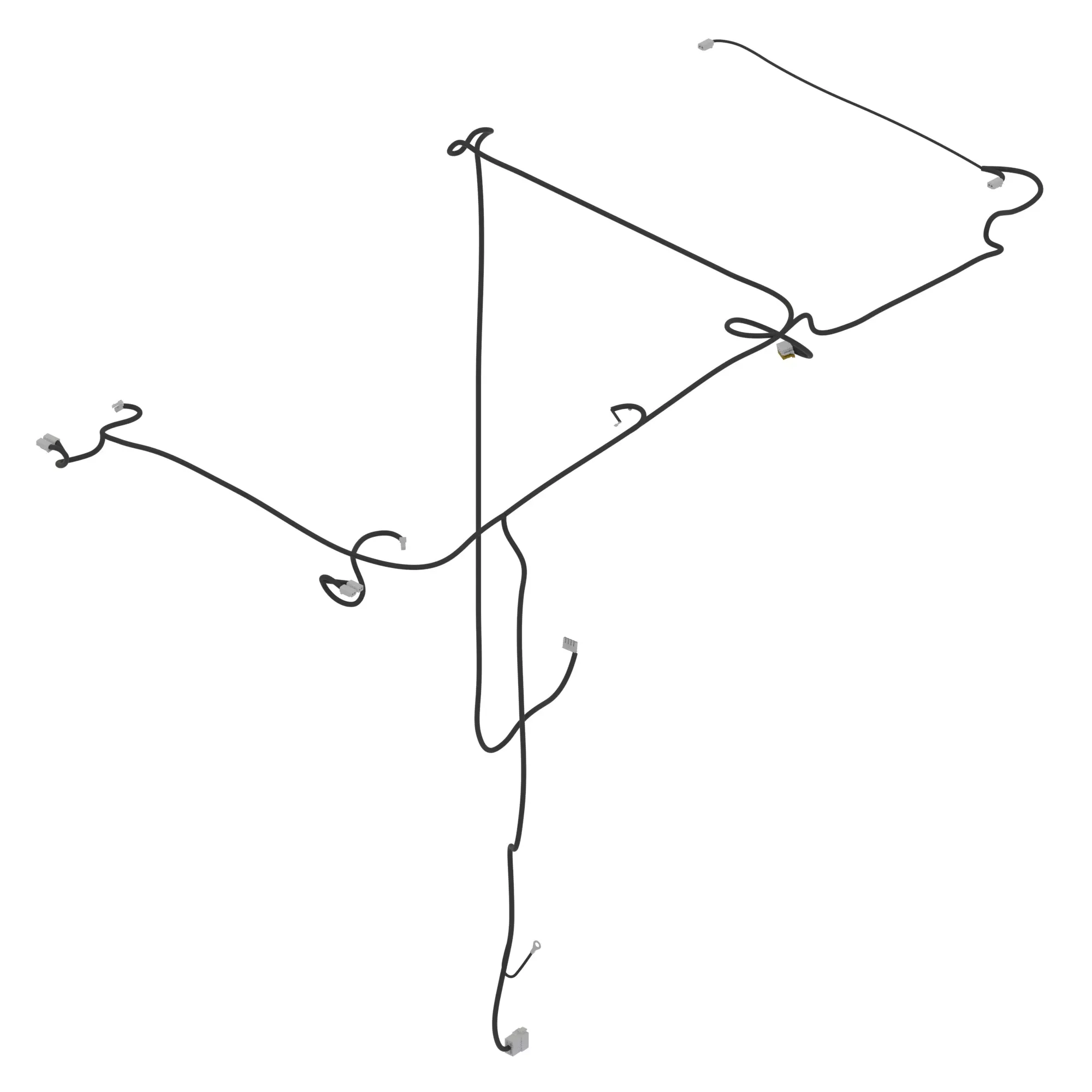 John Deere Cab Roof and Lights Wiring Harness - AT344807