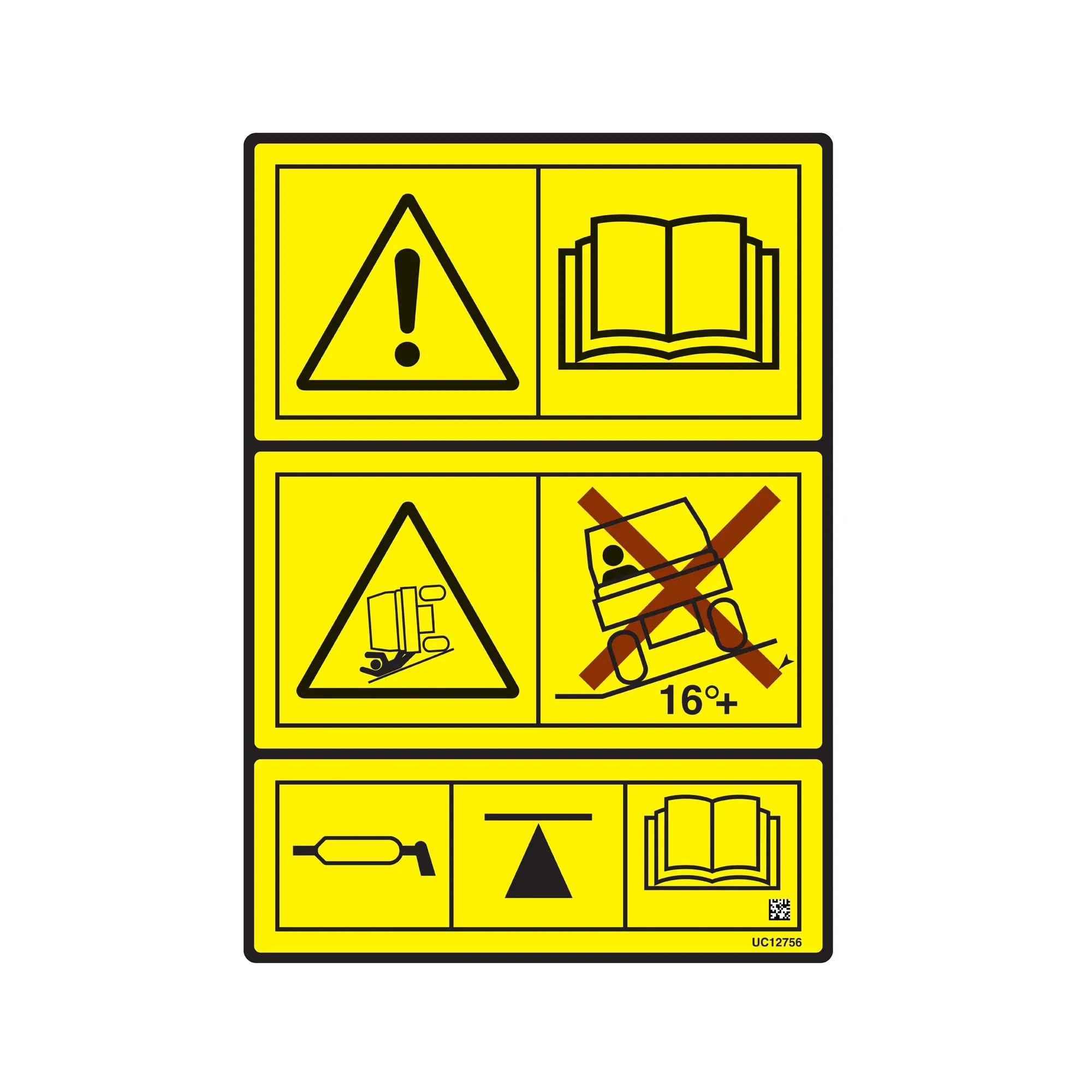 John Deere Warning Danger Label - UC12756