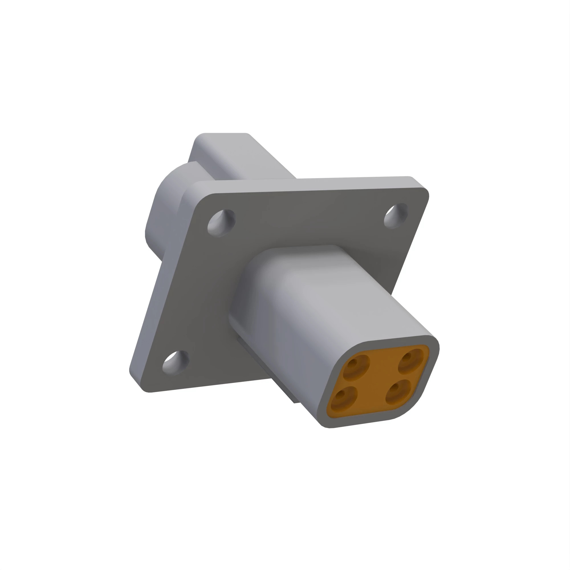 DEUTSCH 4WAY DT RCPT UNSLD FLNGD
