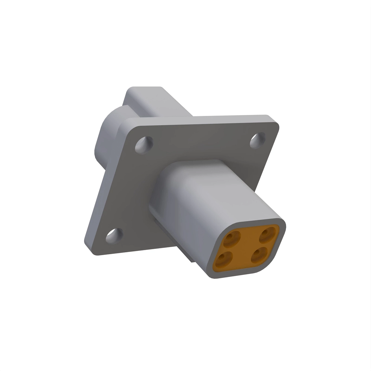Deutsch 4WAY Dt Rcpt Unsld Flngd