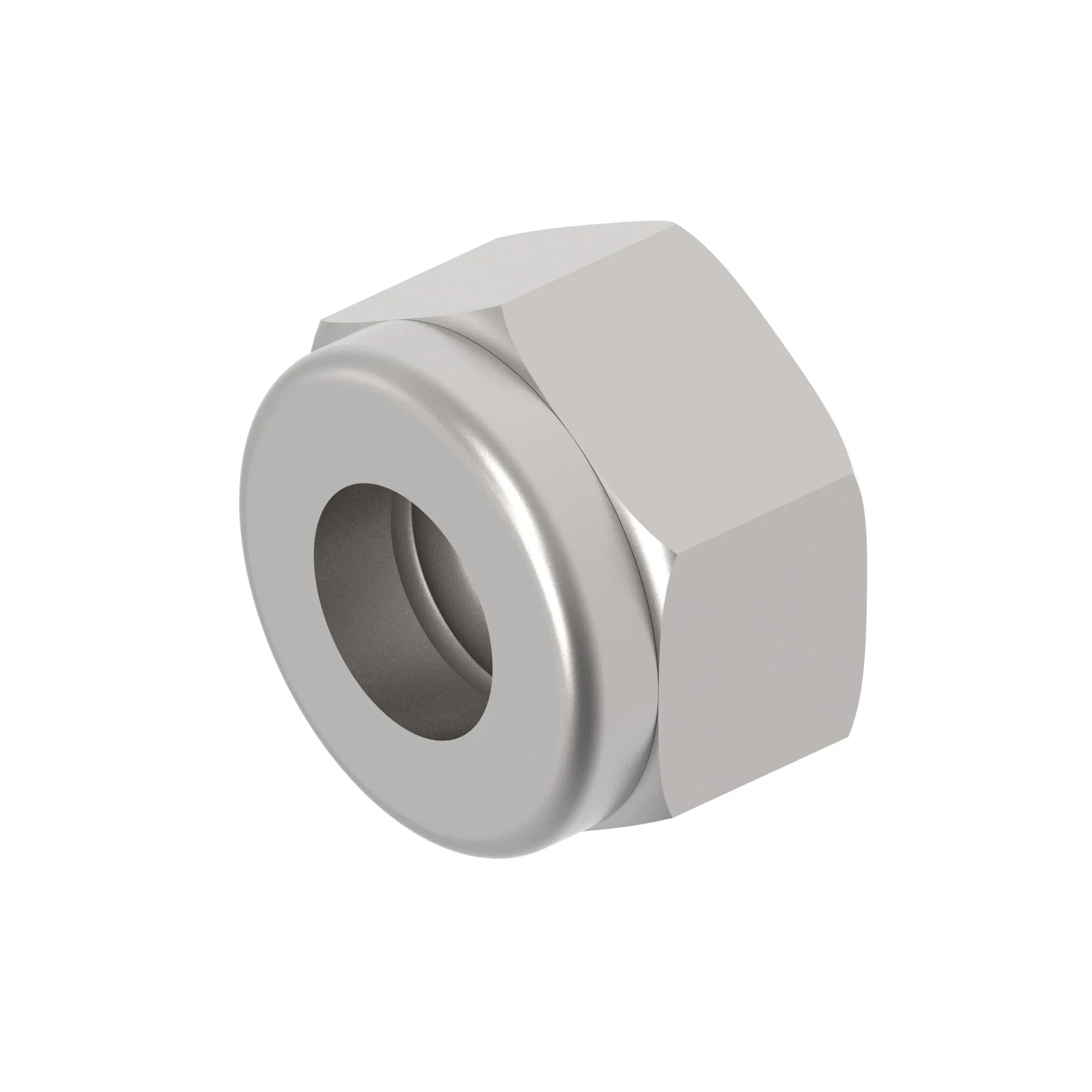 LOCKNUT, HEX NYLON-ZINC 5/16-18