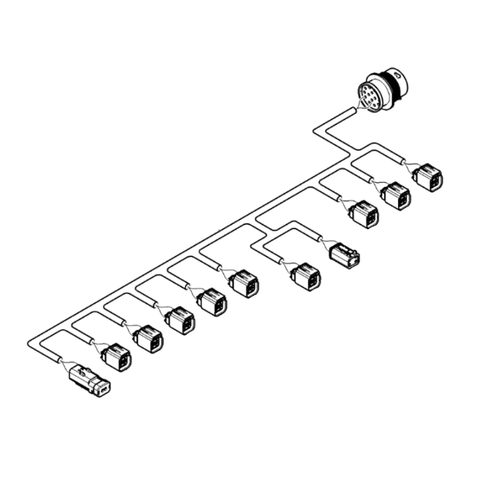 John Deere Breakaway Wiring Harness, Left Side - AKK42371