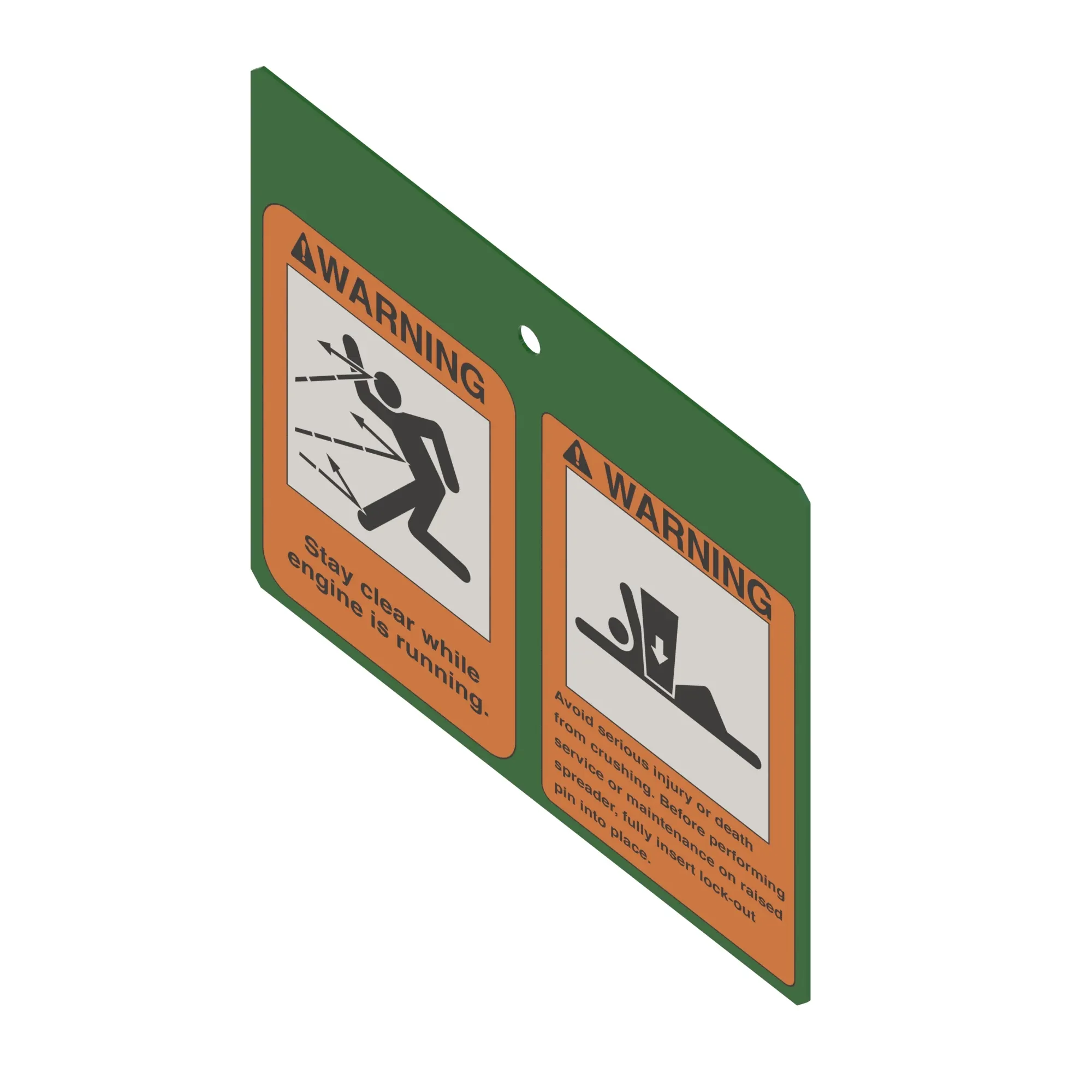 John Deere Decal Spreader Plate - H210848