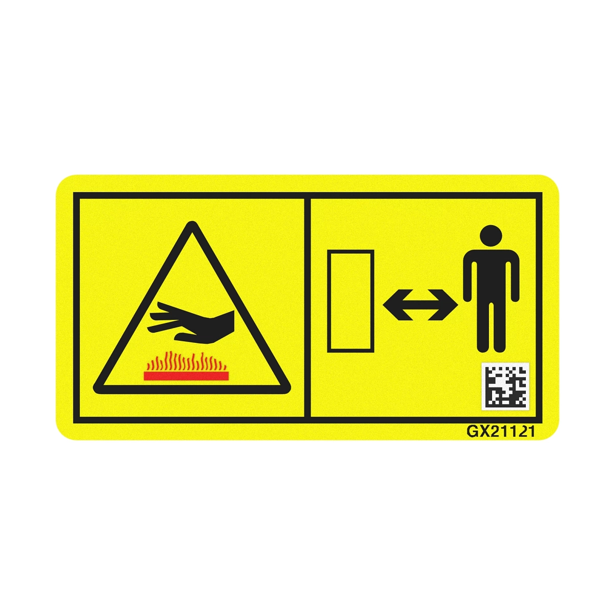 John Deere Hot Surface Homologation Text Free Label - GX21121