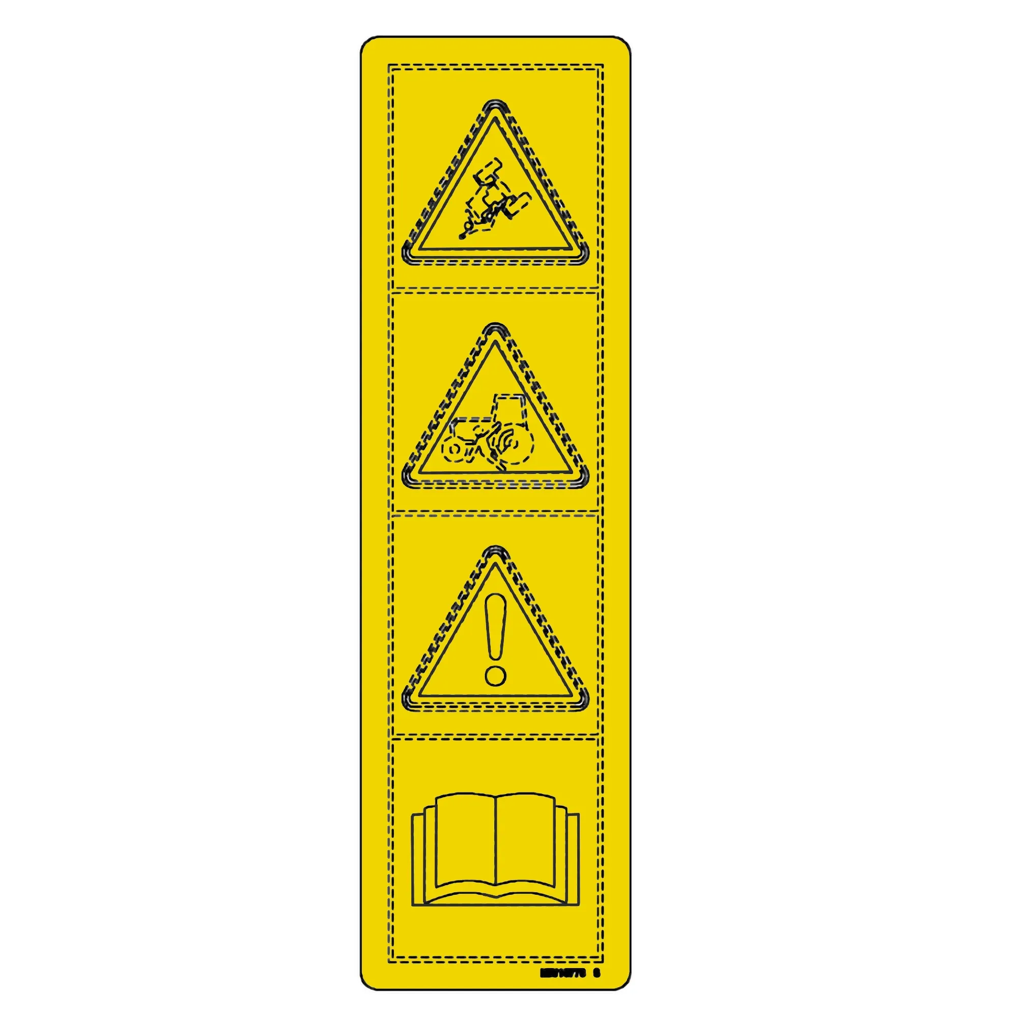 John Deere Safety Sign Label - MIU10773