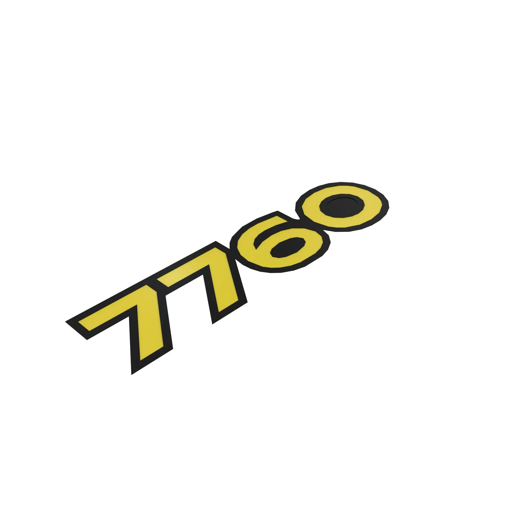 John Deere 7760 Model Label - N379226
