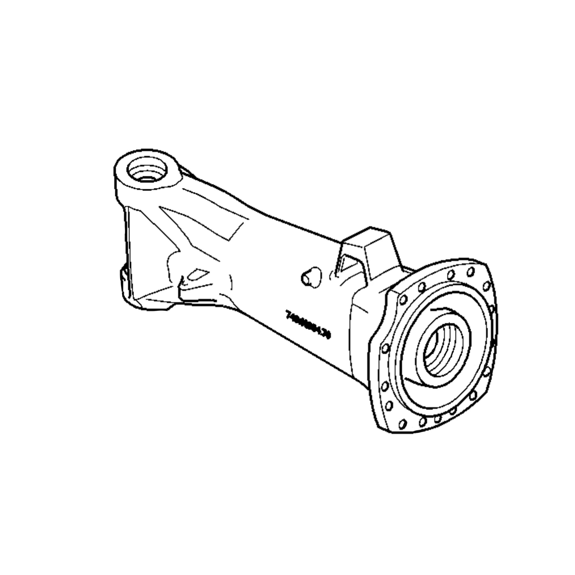 ⚙️ AL175265: Carcasa izquierda del Eje MFWD John Deere 🚜✅