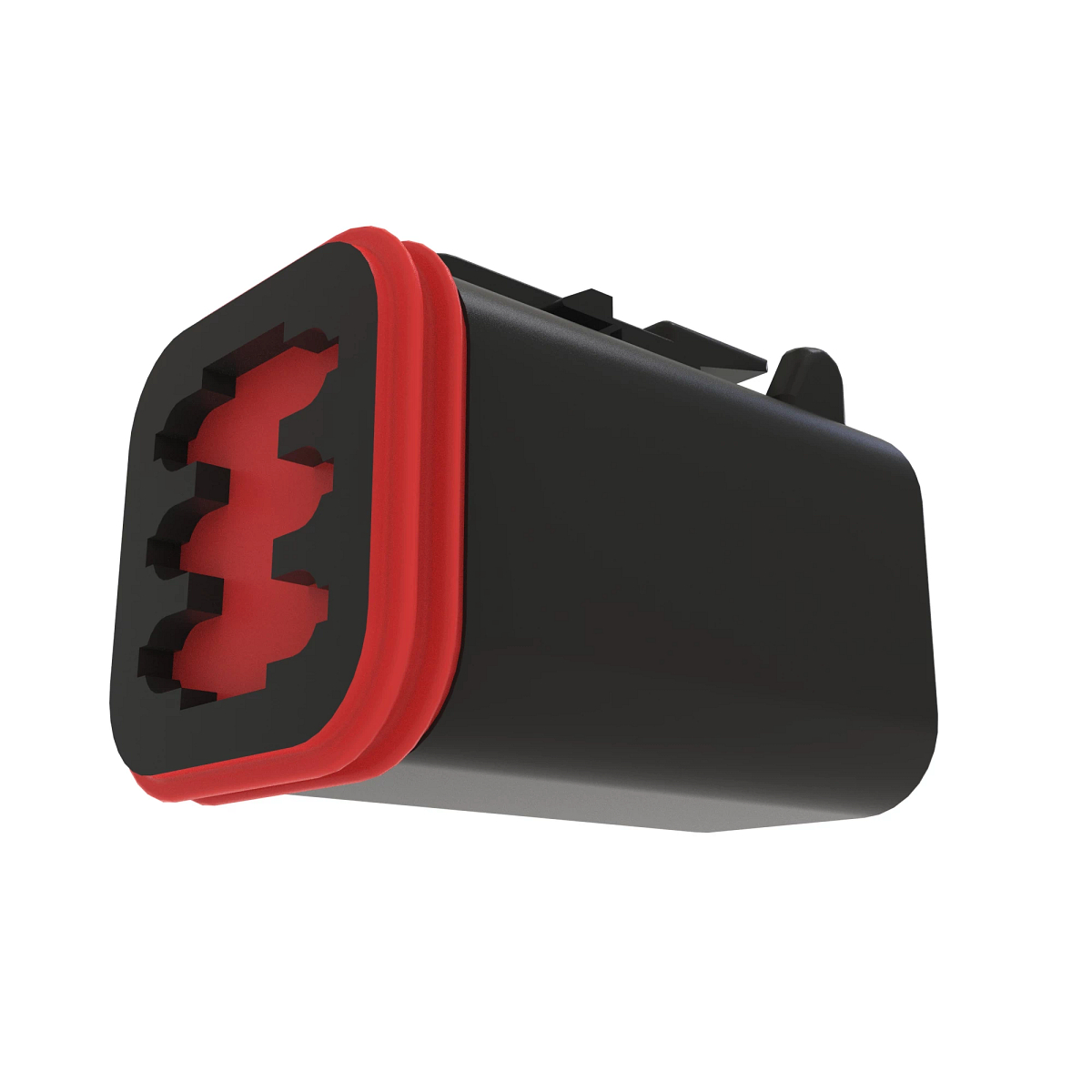 CONN DEUTSCH DT 6W MS BLK PLSTC